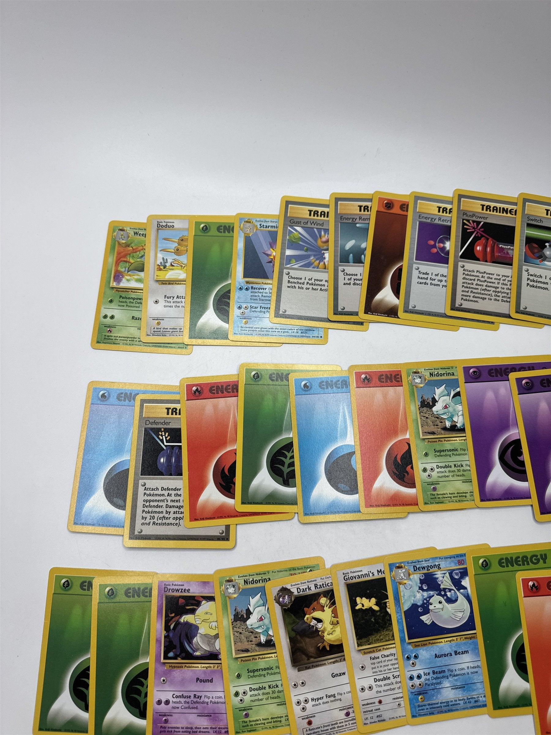 Lot of 40 Random Assorted Pokemon Playing Cards Vintage 1999(As Pictured)