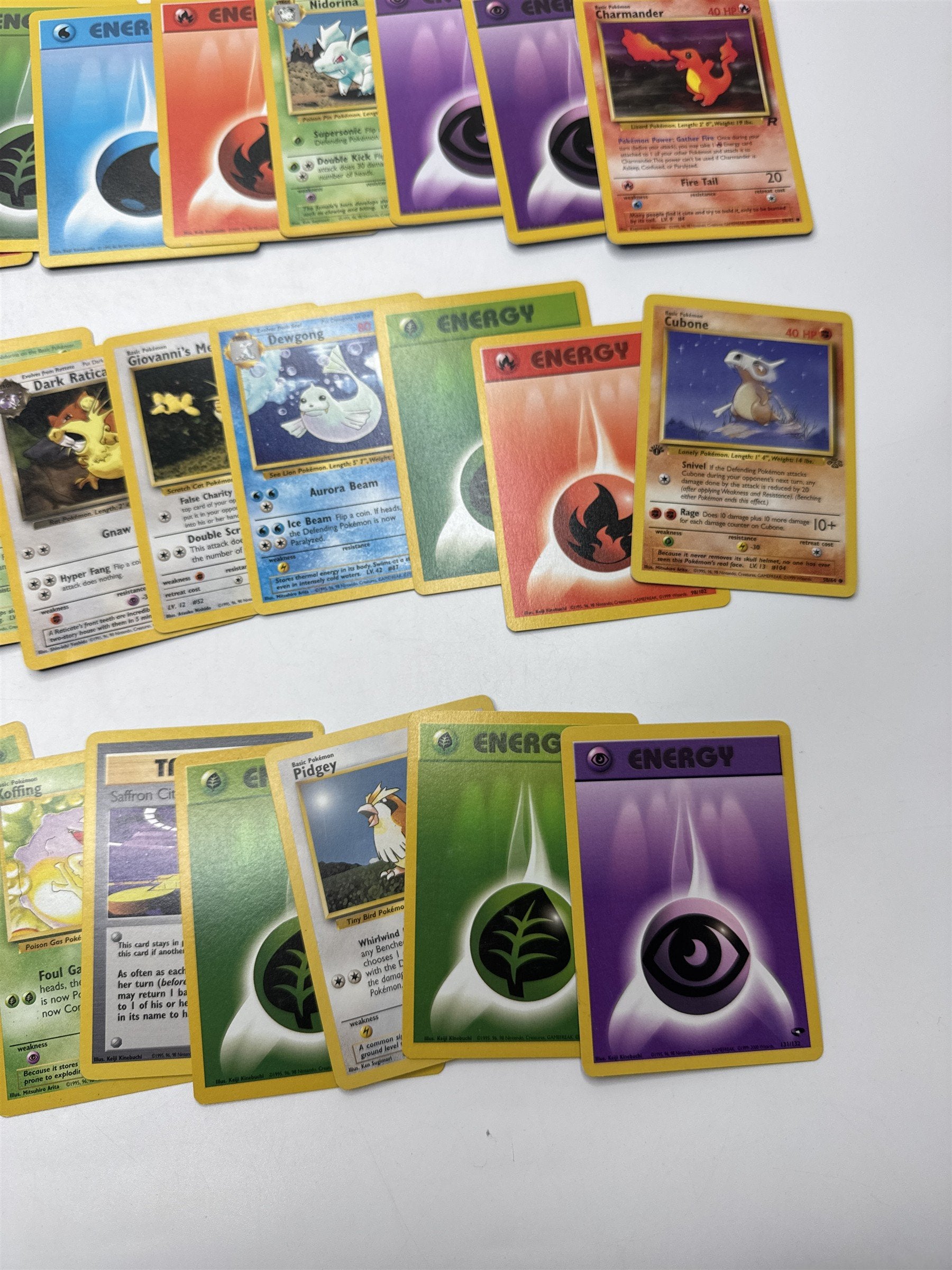 Lot of 40 Random Assorted Pokemon Playing Cards Vintage 1999(As Pictured)