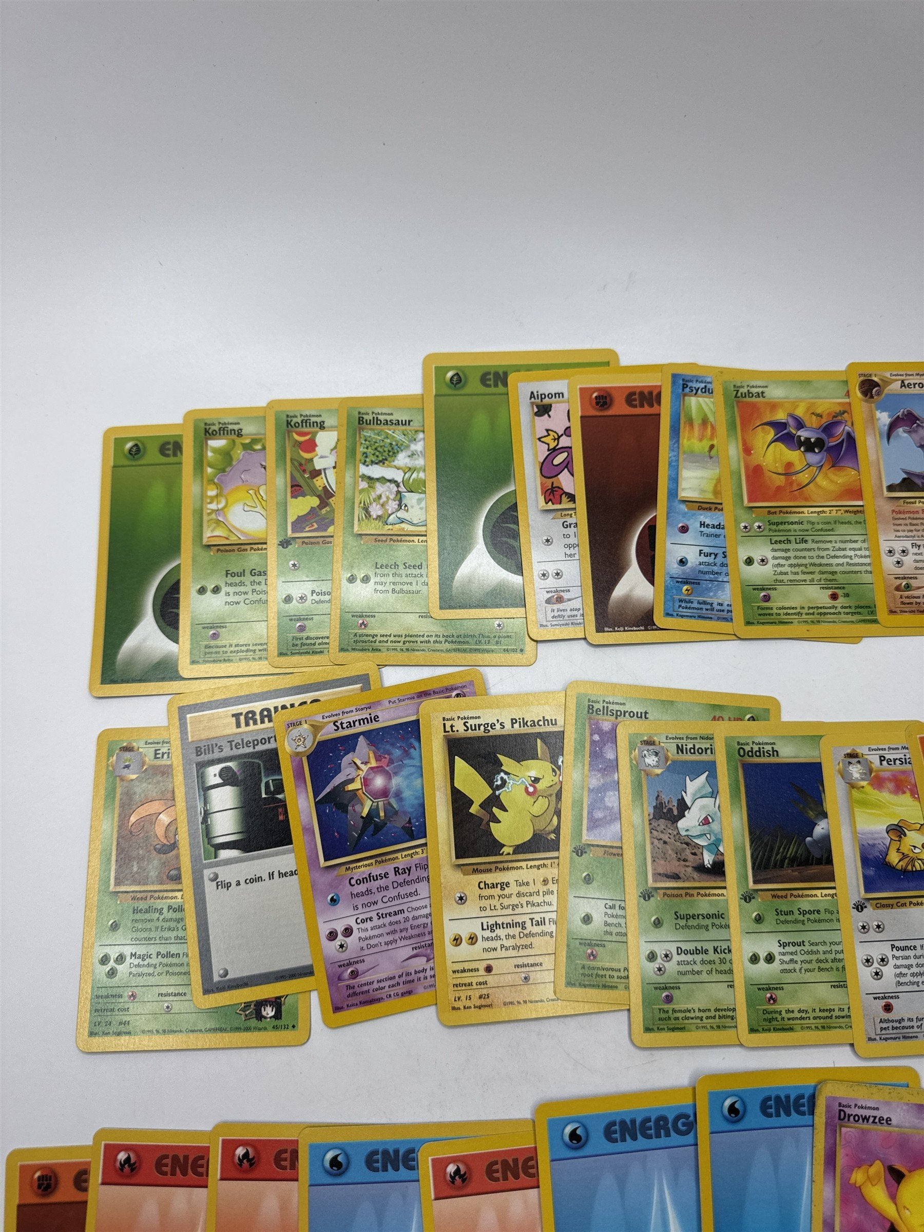 Lot of 40 Random Assorted Pokemon Playing Cards Vintage 1999 (As Pictured)