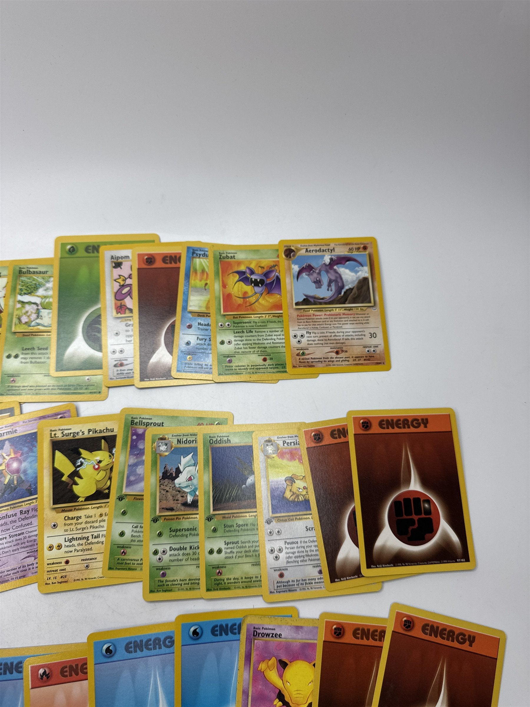 Lot of 40 Random Assorted Pokemon Playing Cards Vintage 1999 (As Pictured)