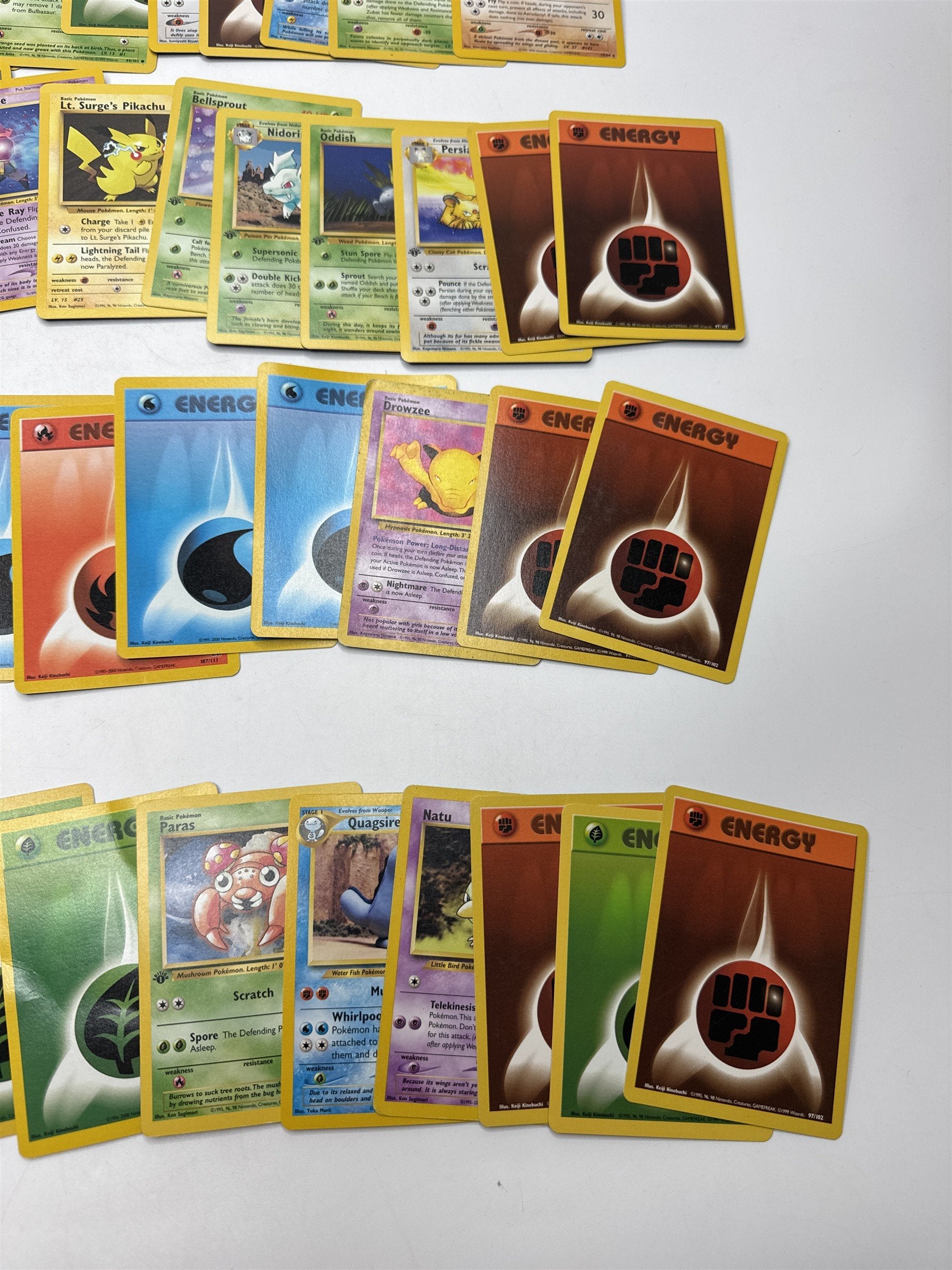 Lot of 40 Random Assorted Pokemon Playing Cards Vintage 1999 (As Pictured)