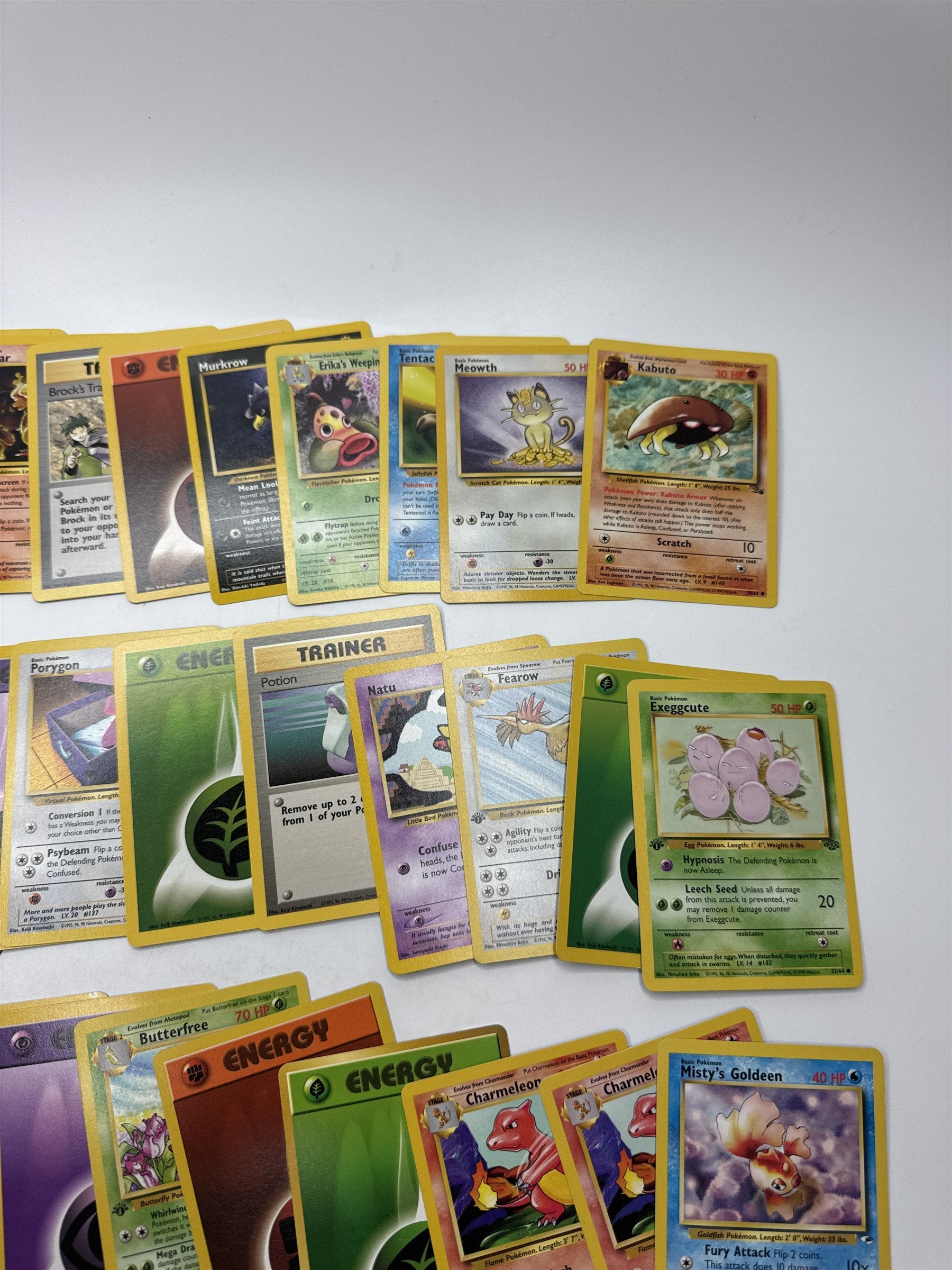Lot of 40 Random Assorted Pokemon Playing Cards Vintage 1999 (As Pictured)