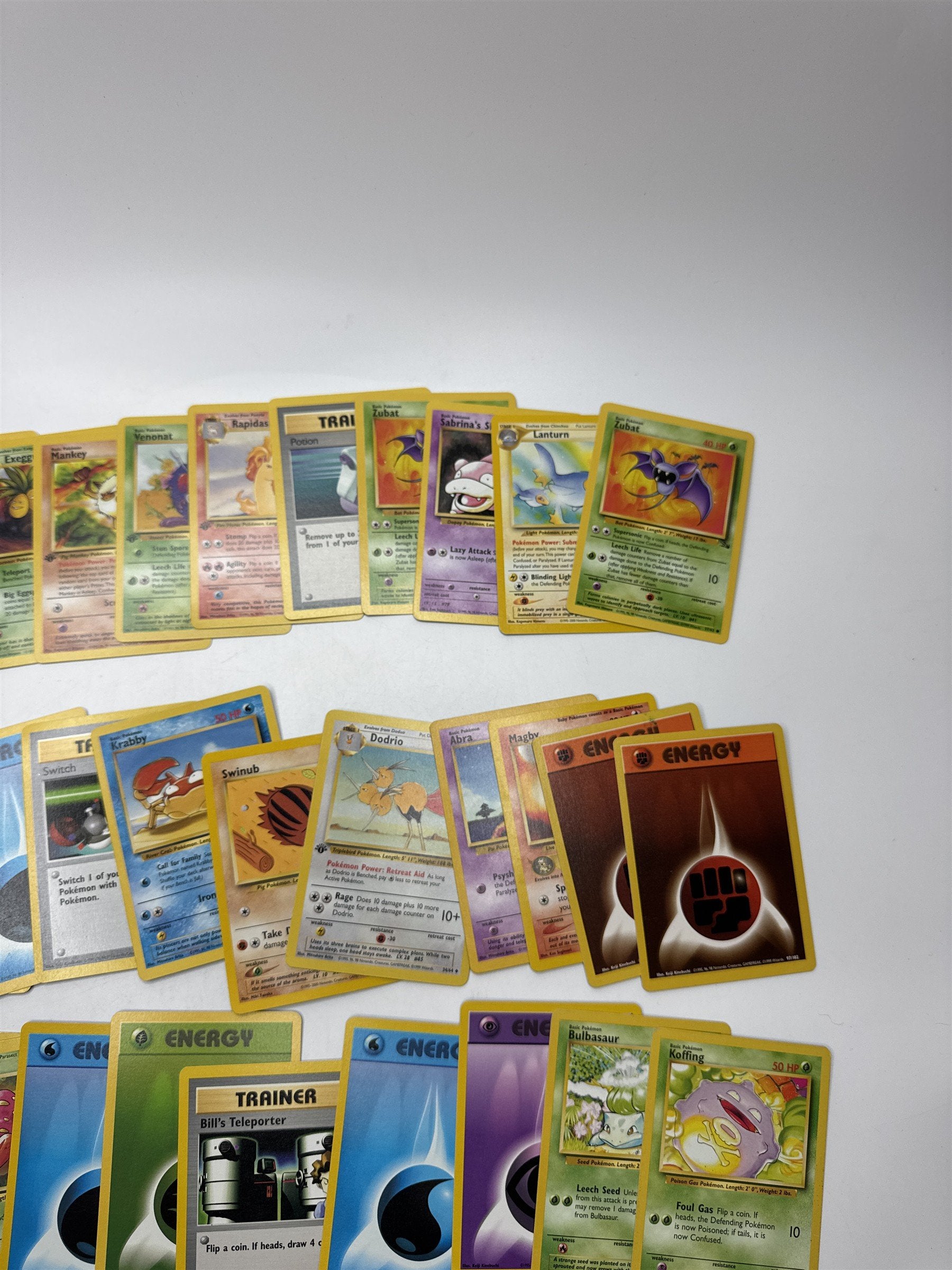 Lot of 40 Random Assorted Pokemon Playing Cards Vintage 1999 (As Pictured)