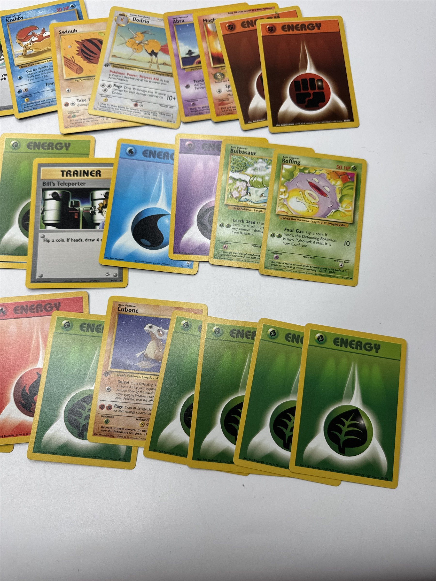 Lot of 40 Random Assorted Pokemon Playing Cards Vintage 1999 (As Pictured)
