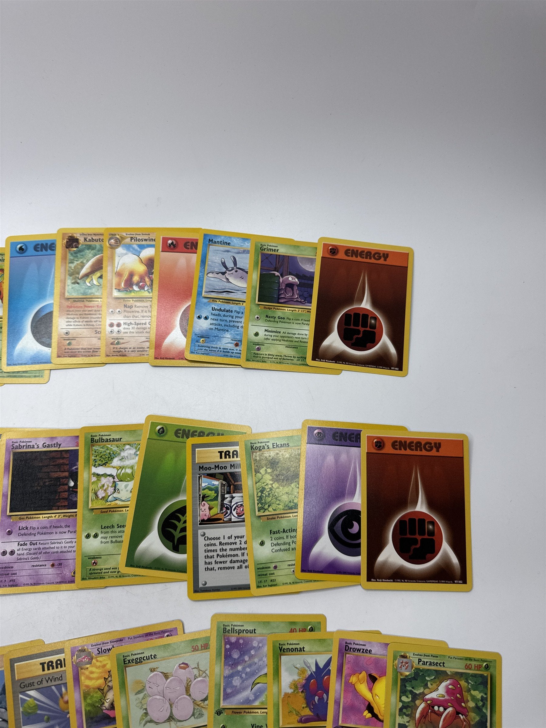 Lot of 40 Random Assorted Pokemon Playing Cards Vintage 1999 (As Pictured)
