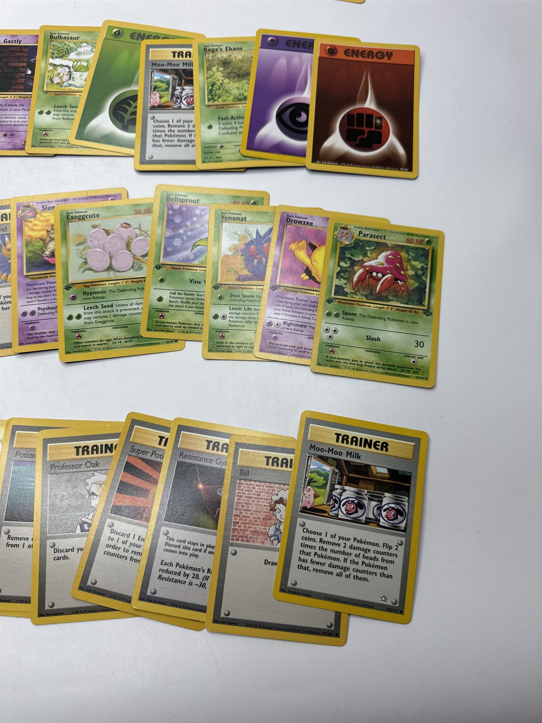 Lot of 40 Random Assorted Pokemon Playing Cards Vintage 1999 (As Pictured)
