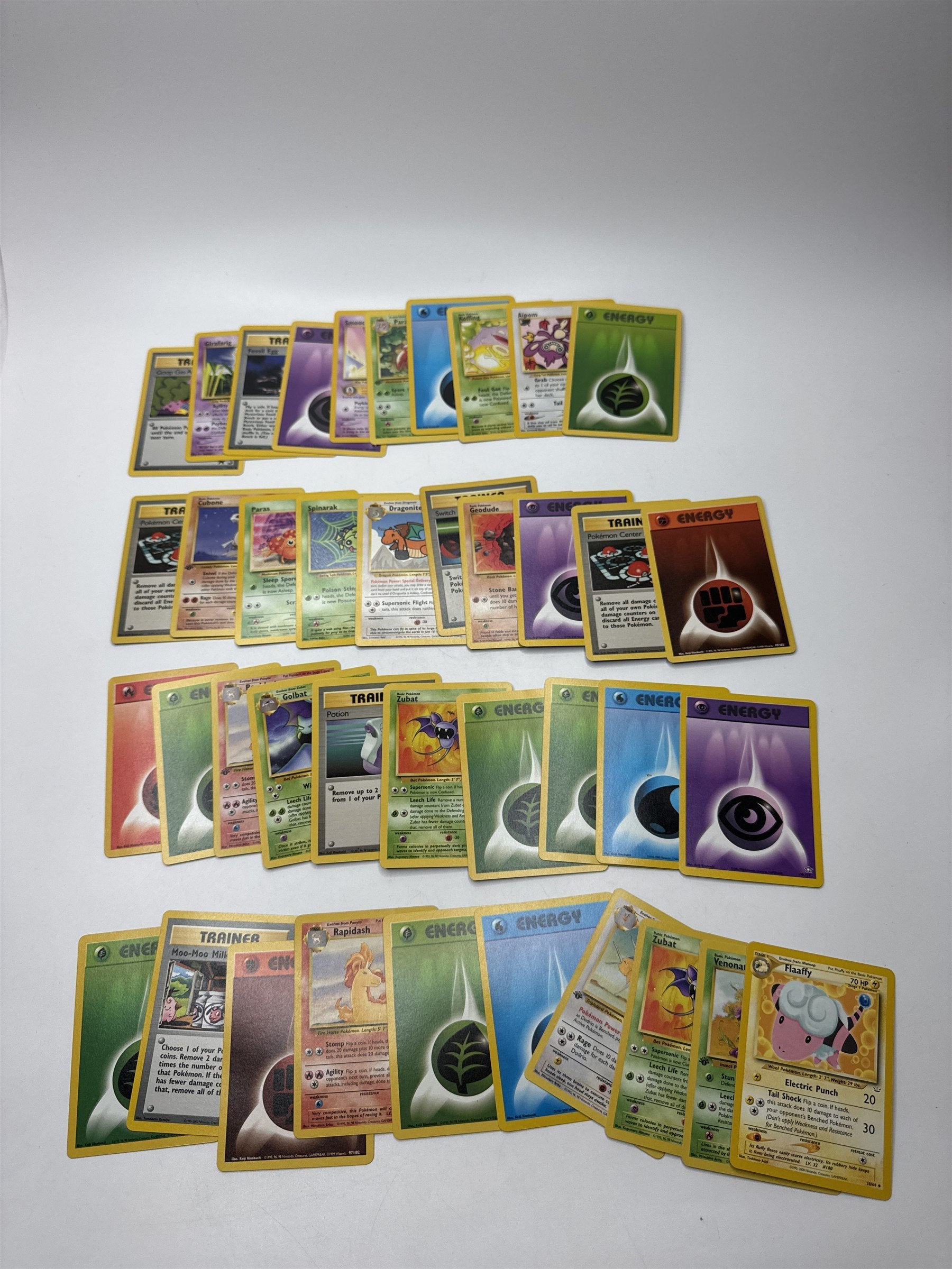 Lot of 40 Random Assorted Pokemon Playing Cards Vintage 1999 (As Pictured)