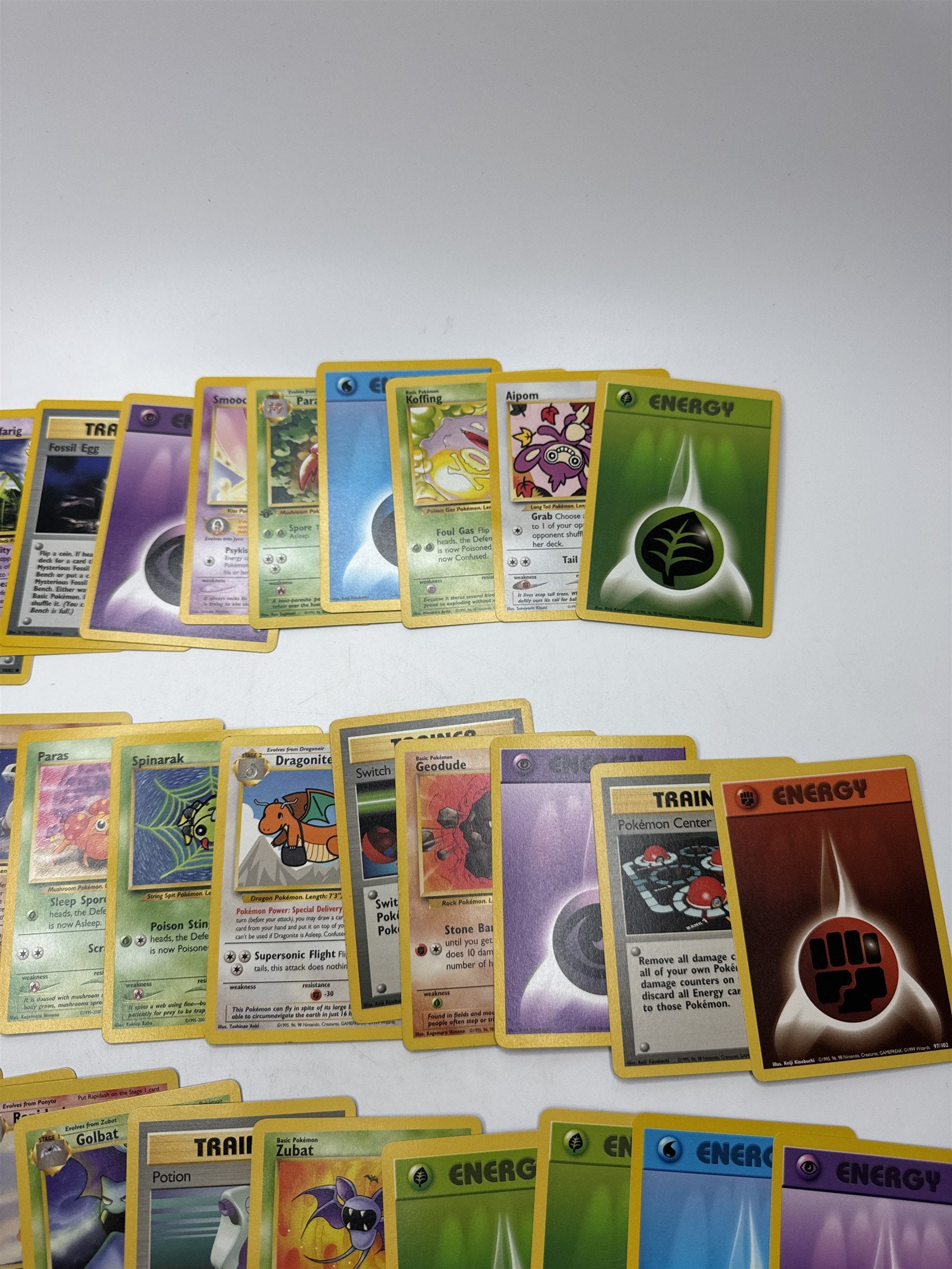 Lot of 40 Random Assorted Pokemon Playing Cards Vintage 1999 (As Pictured)