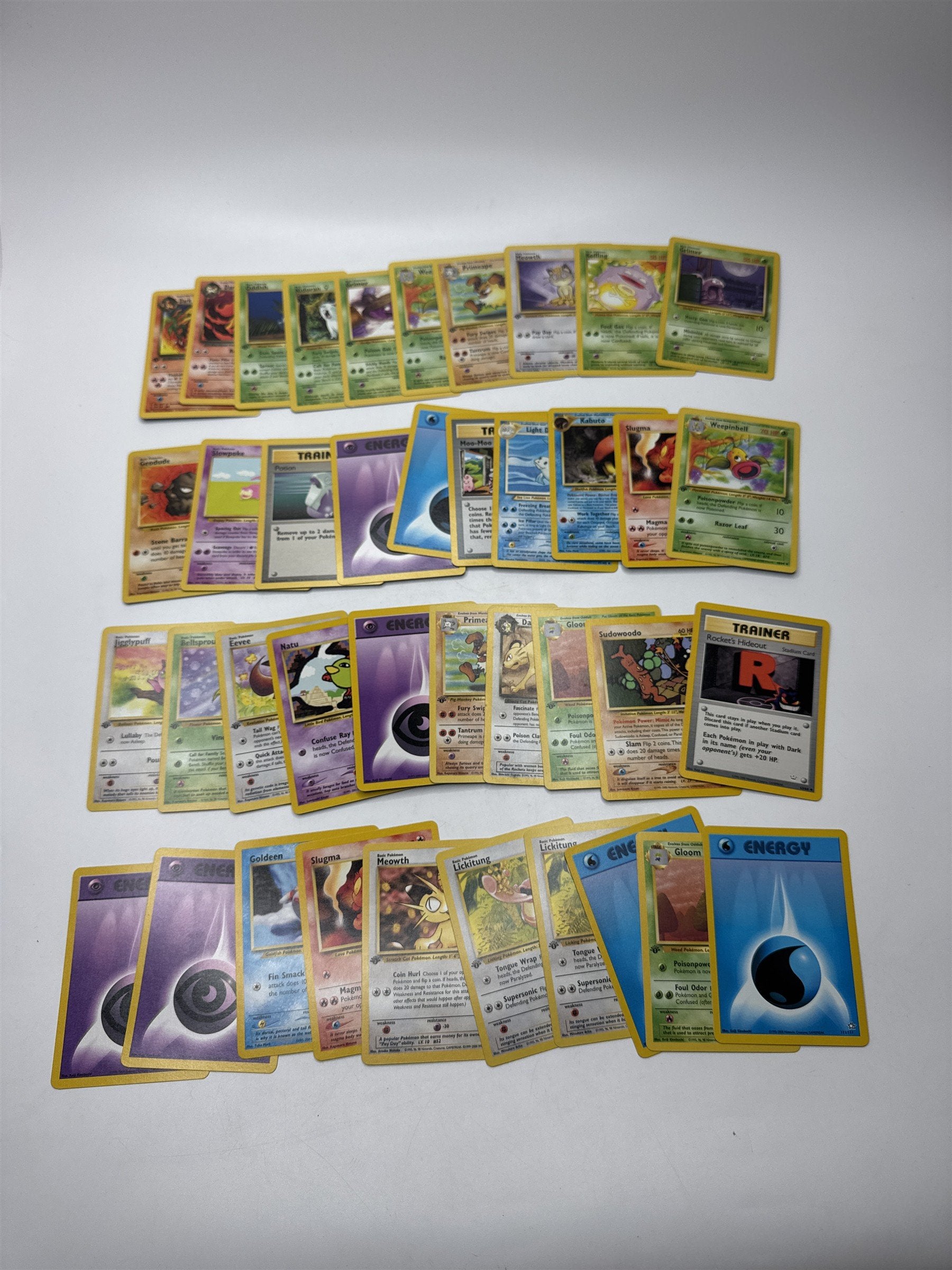 Lot of 40 Random Assorted Pokemon Playing Cards Vintage 1999 (As Pictured)