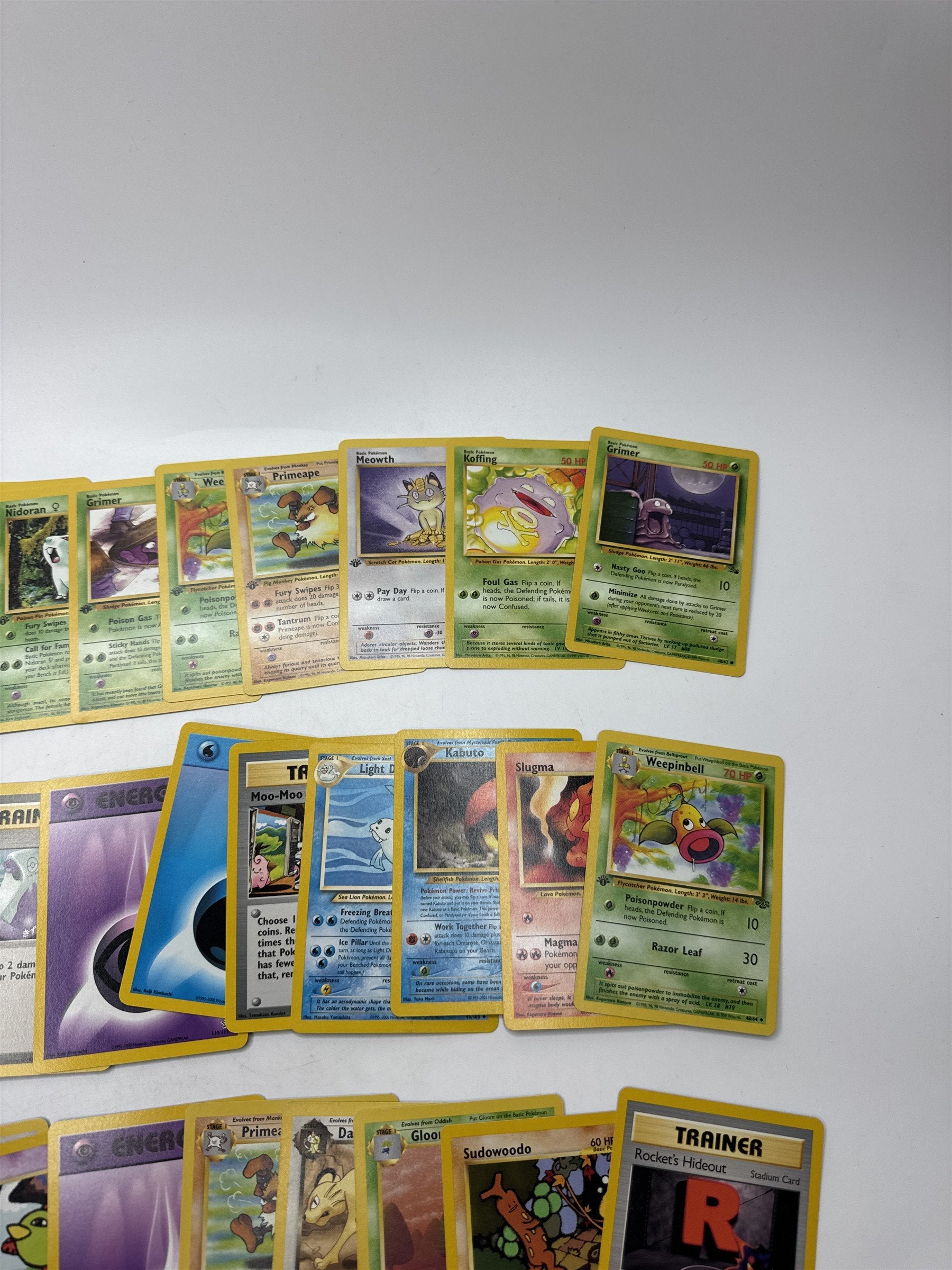 Lot of 40 Random Assorted Pokemon Playing Cards Vintage 1999 (As Pictured)