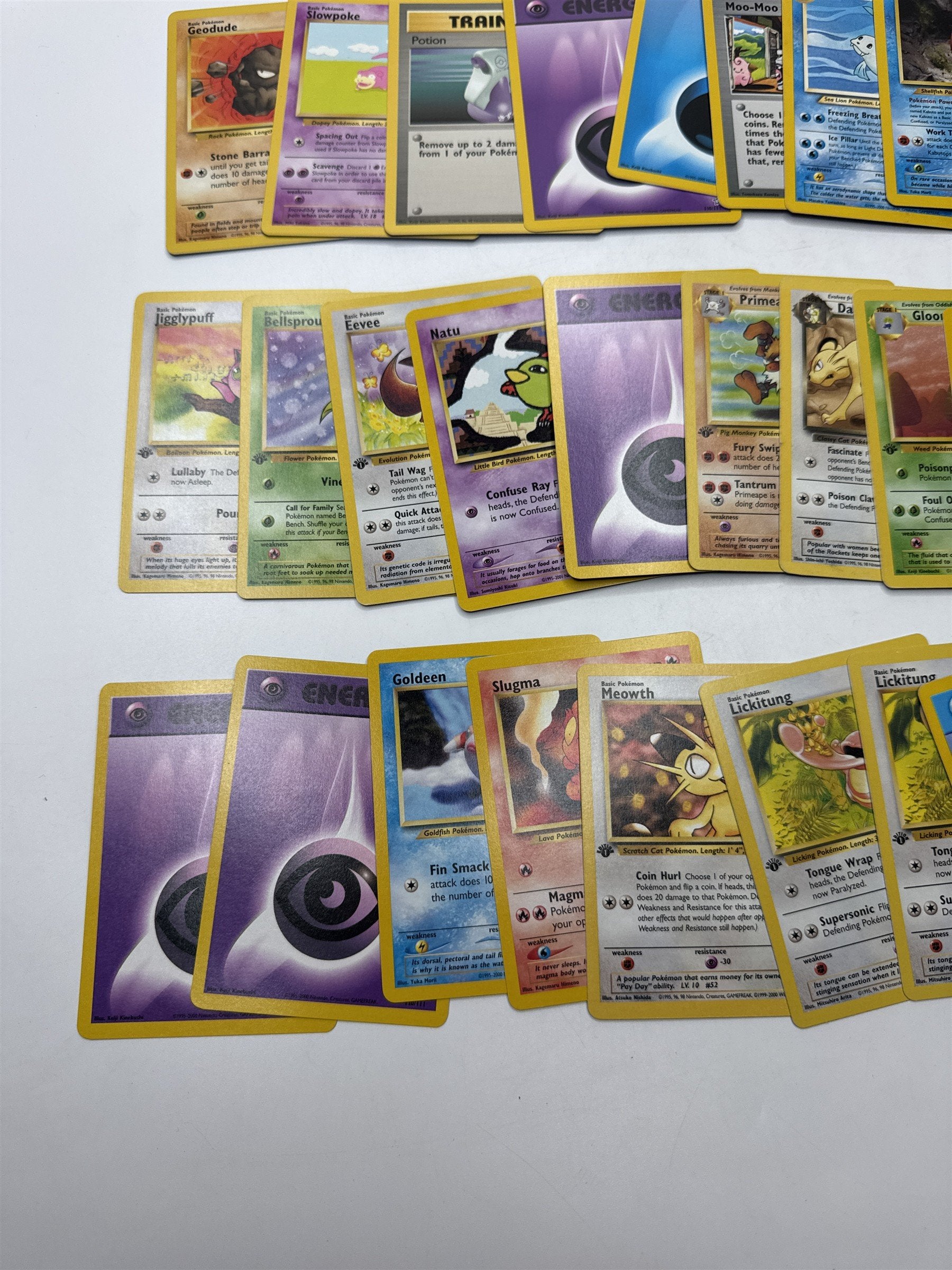 Lot of 40 Random Assorted Pokemon Playing Cards Vintage 1999 (As Pictured)