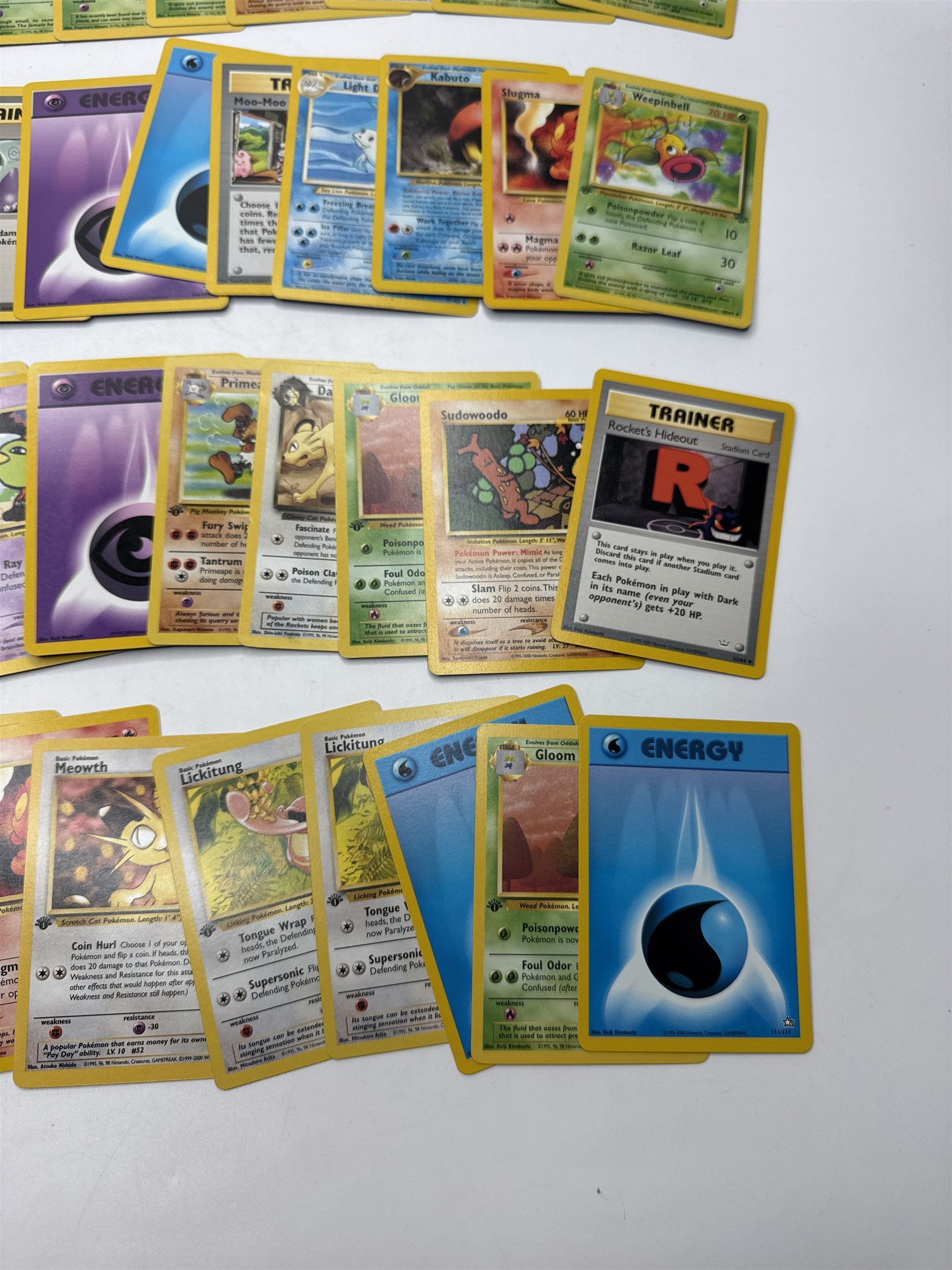 Lot of 40 Random Assorted Pokemon Playing Cards Vintage 1999 (As Pictured)