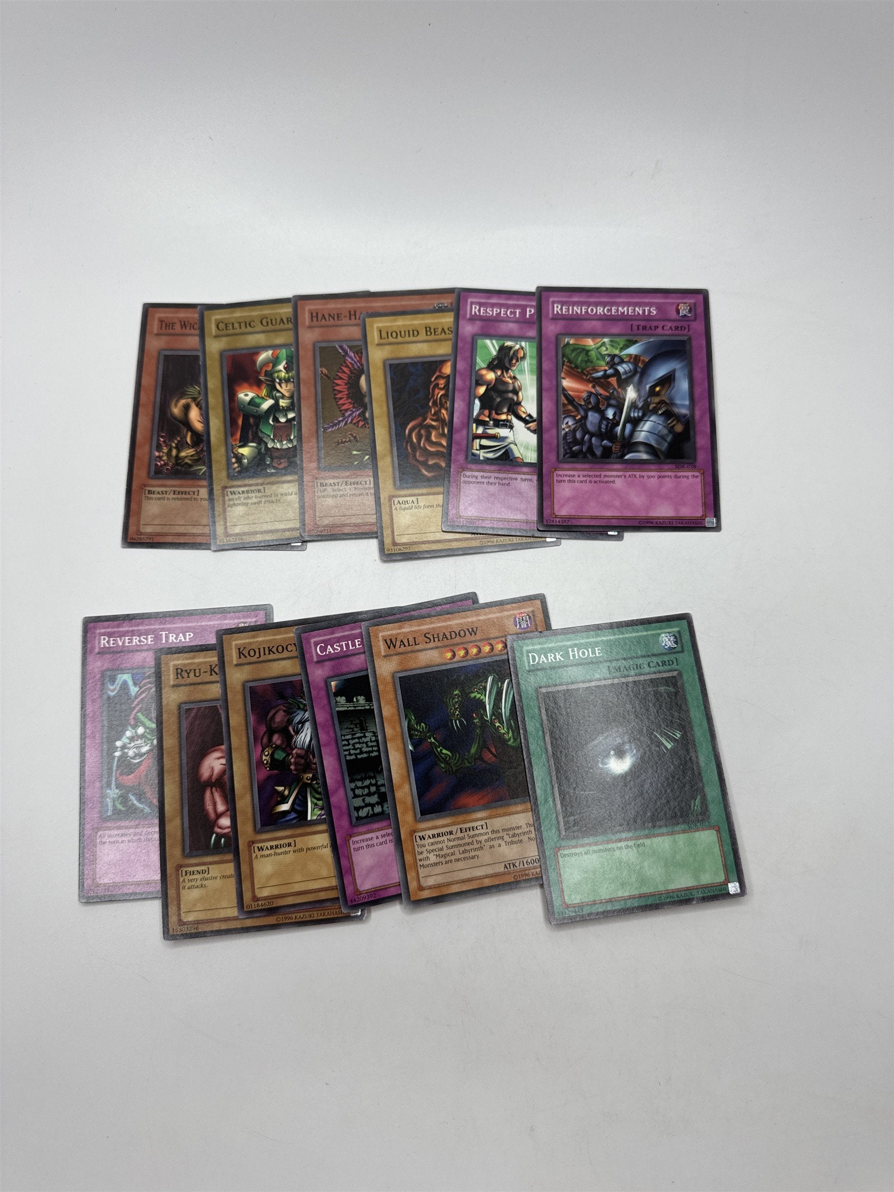 Lot of 12 Random Assorted Yu-Gi-Oh! Cards Vintage 1996 (As Pictured)