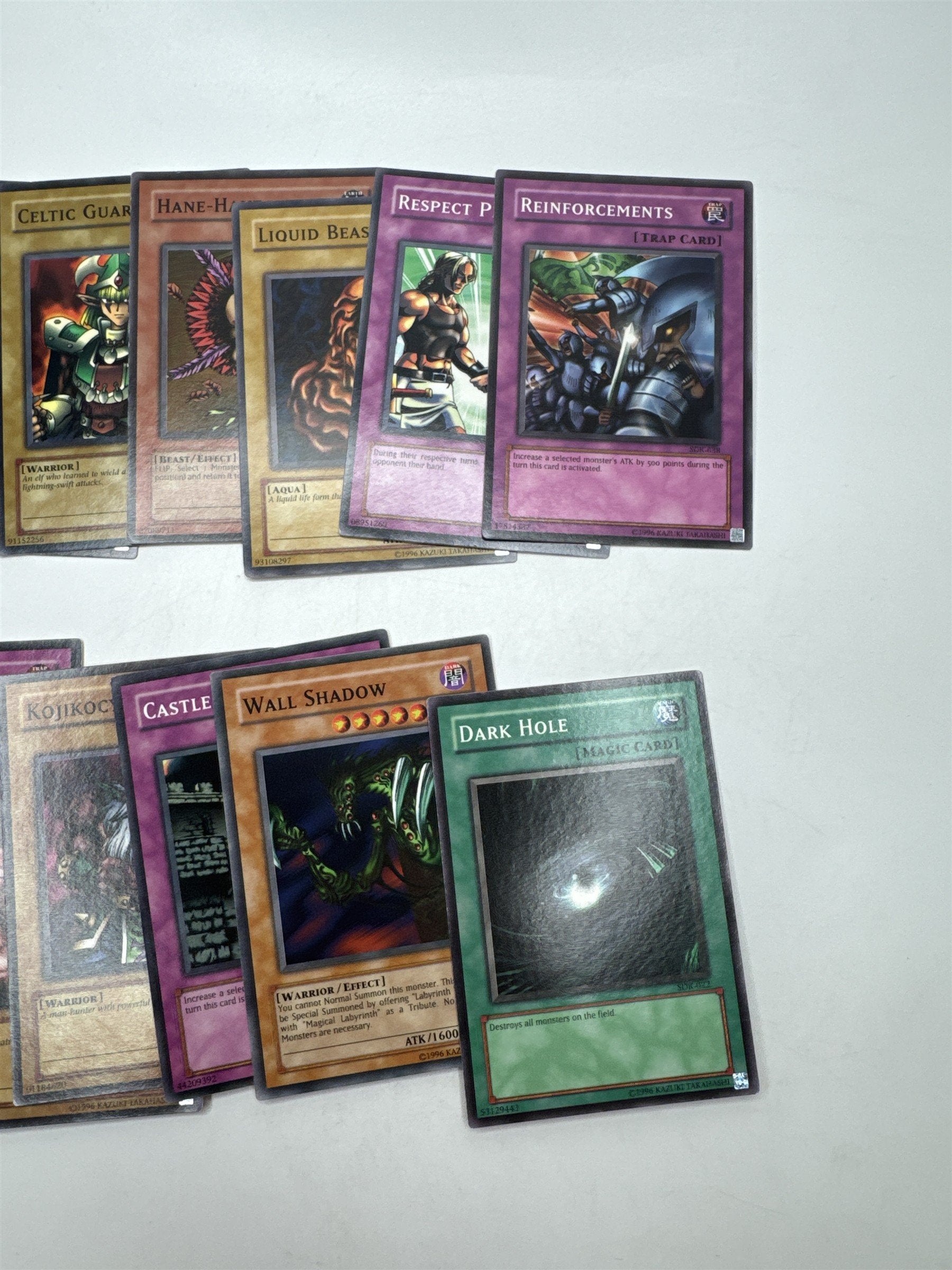 Lot of 12 Random Assorted Yu-Gi-Oh! Cards Vintage 1996 (As Pictured)