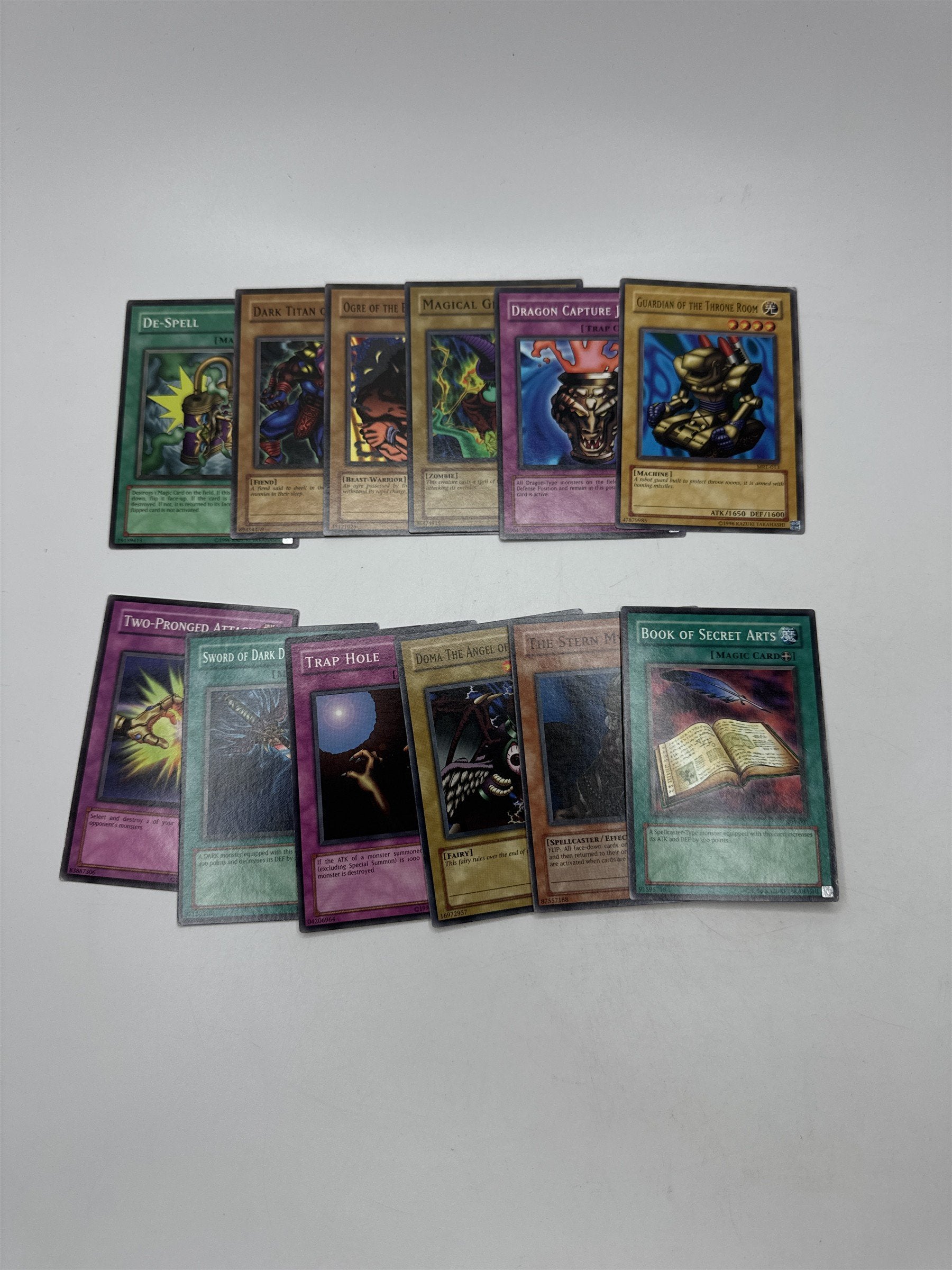 Lot of 12 Random Assorted Yu-Gi-Oh! Cards Vintage 1996 (As Pictured)