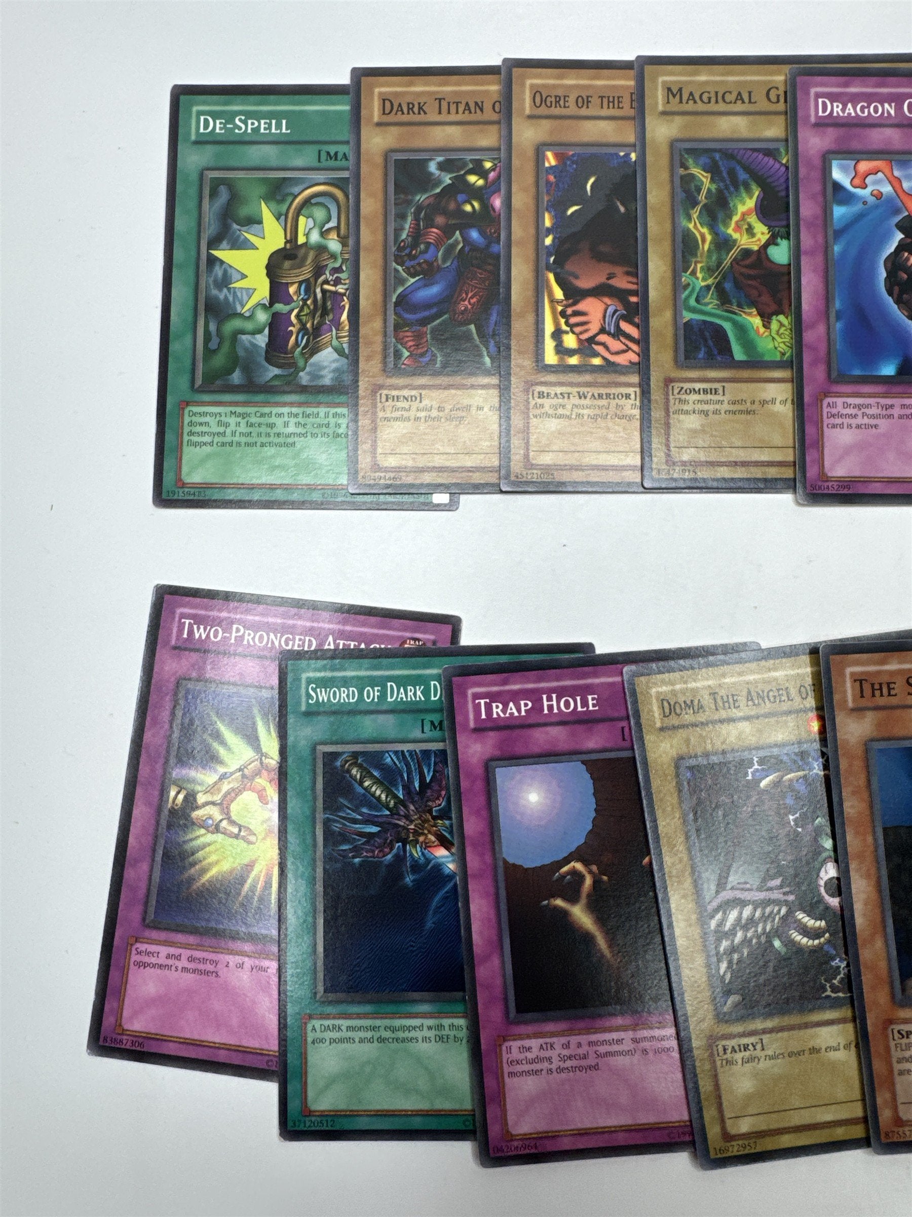 Lot of 12 Random Assorted Yu-Gi-Oh! Cards Vintage 1996 (As Pictured)