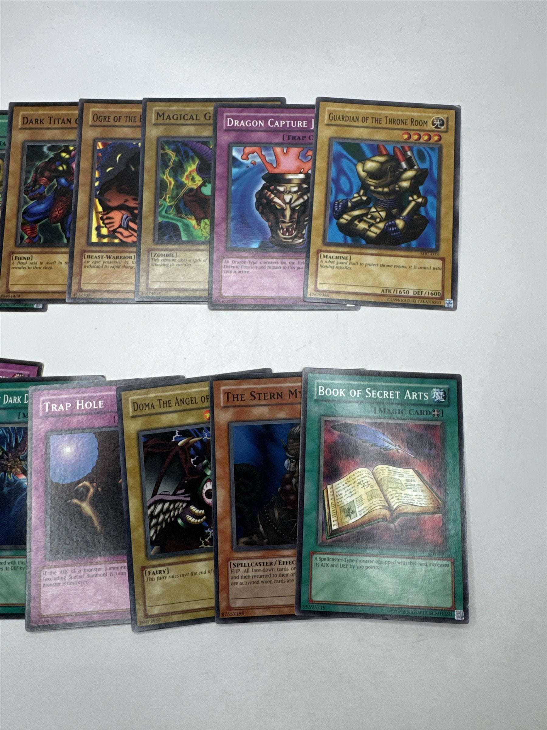 Lot of 12 Random Assorted Yu-Gi-Oh! Cards Vintage 1996 (As Pictured)