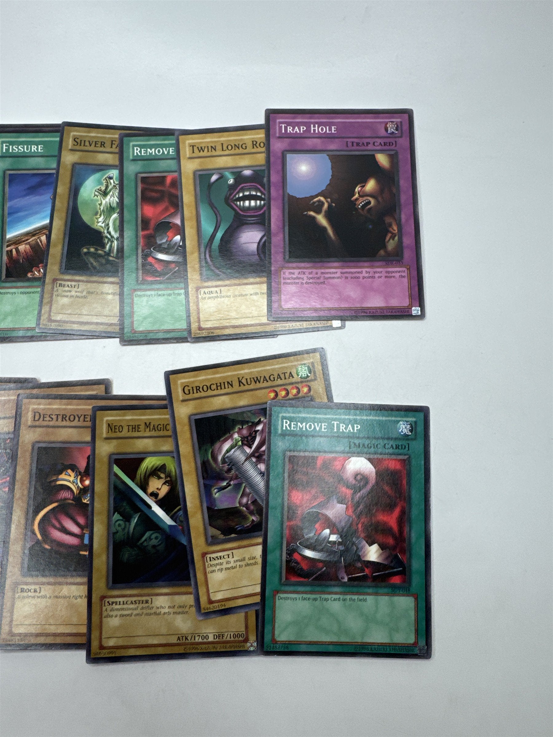 Lot of 12 Random Assorted Yu-Gi-Oh! Cards Vintage 1996 (As Pictured)
