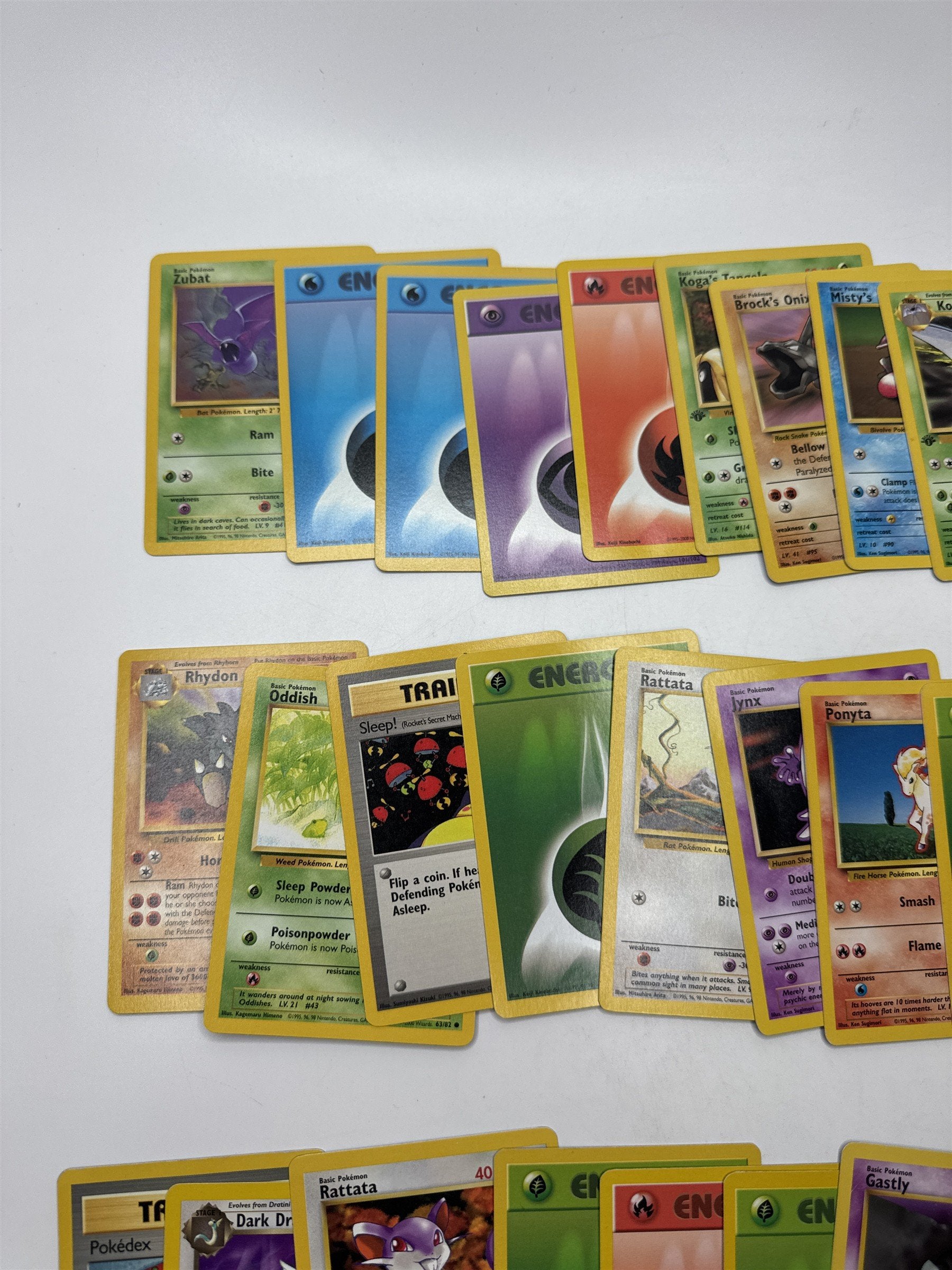 Lot of 40 Random Assorted Pokemon Playing Cards Vintage 1999 (As Pictured)