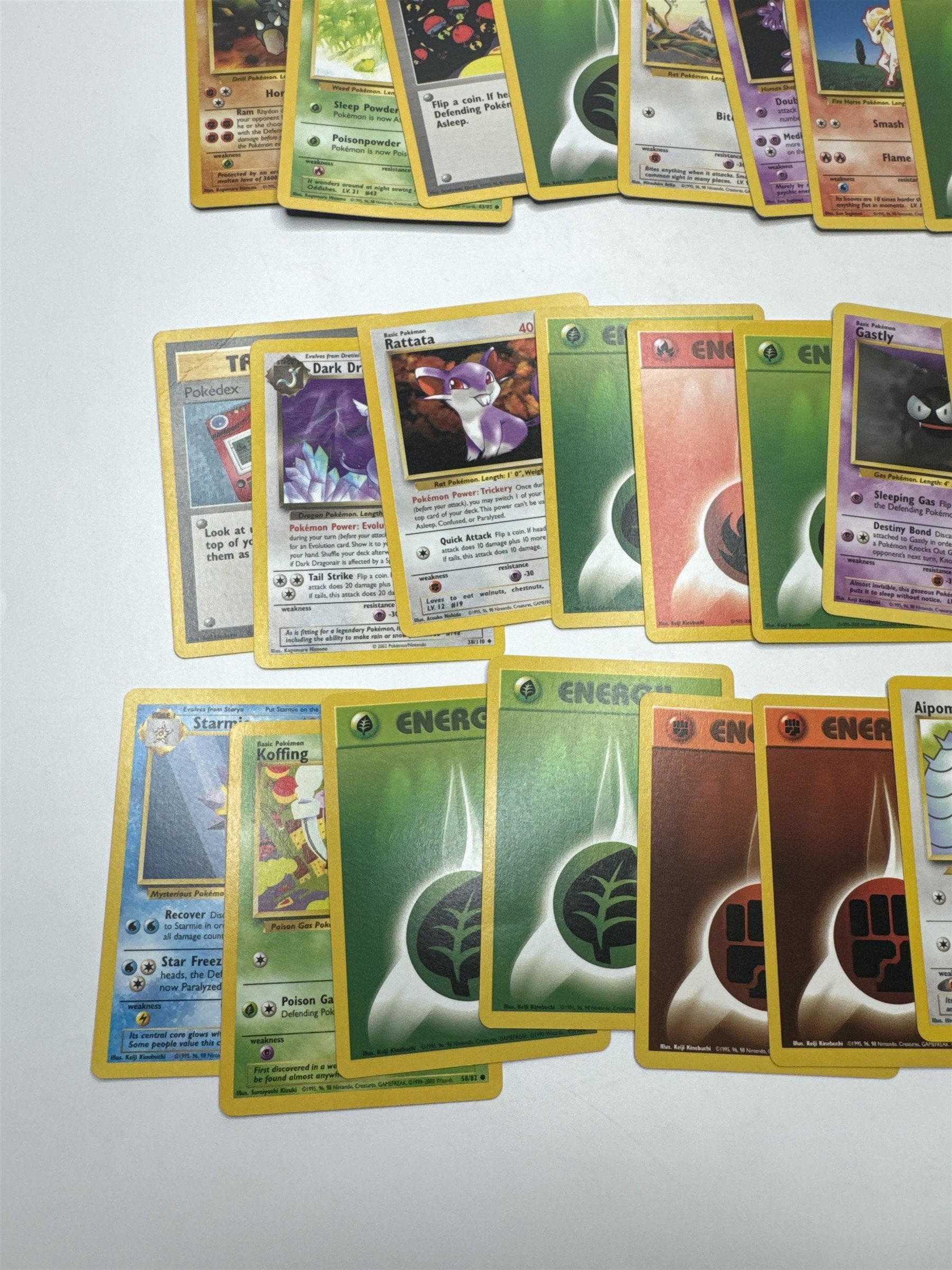 Lot of 40 Random Assorted Pokemon Playing Cards Vintage 1999 (As Pictured)