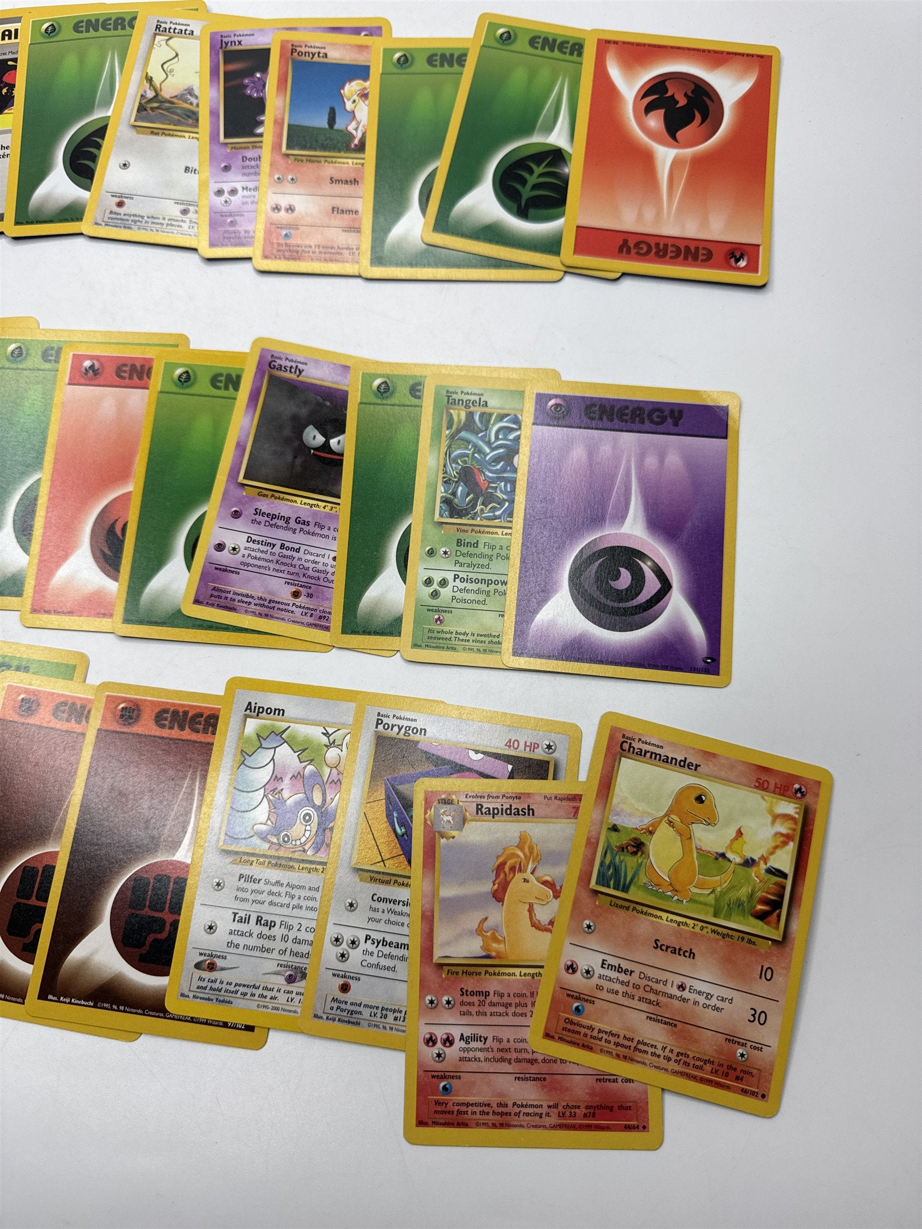 Lot of 40 Random Assorted Pokemon Playing Cards Vintage 1999 (As Pictured)