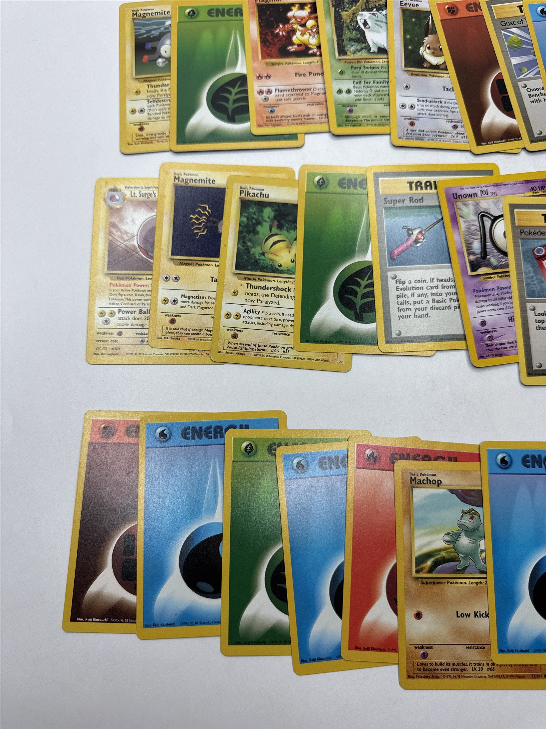 Lot of 40 Random Assorted Pokemon Playing Cards Vintage 1999 (As Pictured)