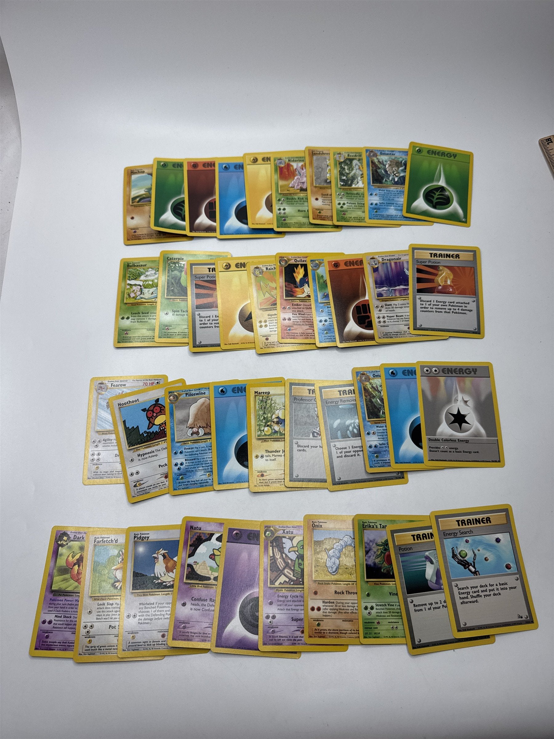 Lot of 40 Random Assorted Pokemon Playing Cards Vintage 1999 (As Pictured)