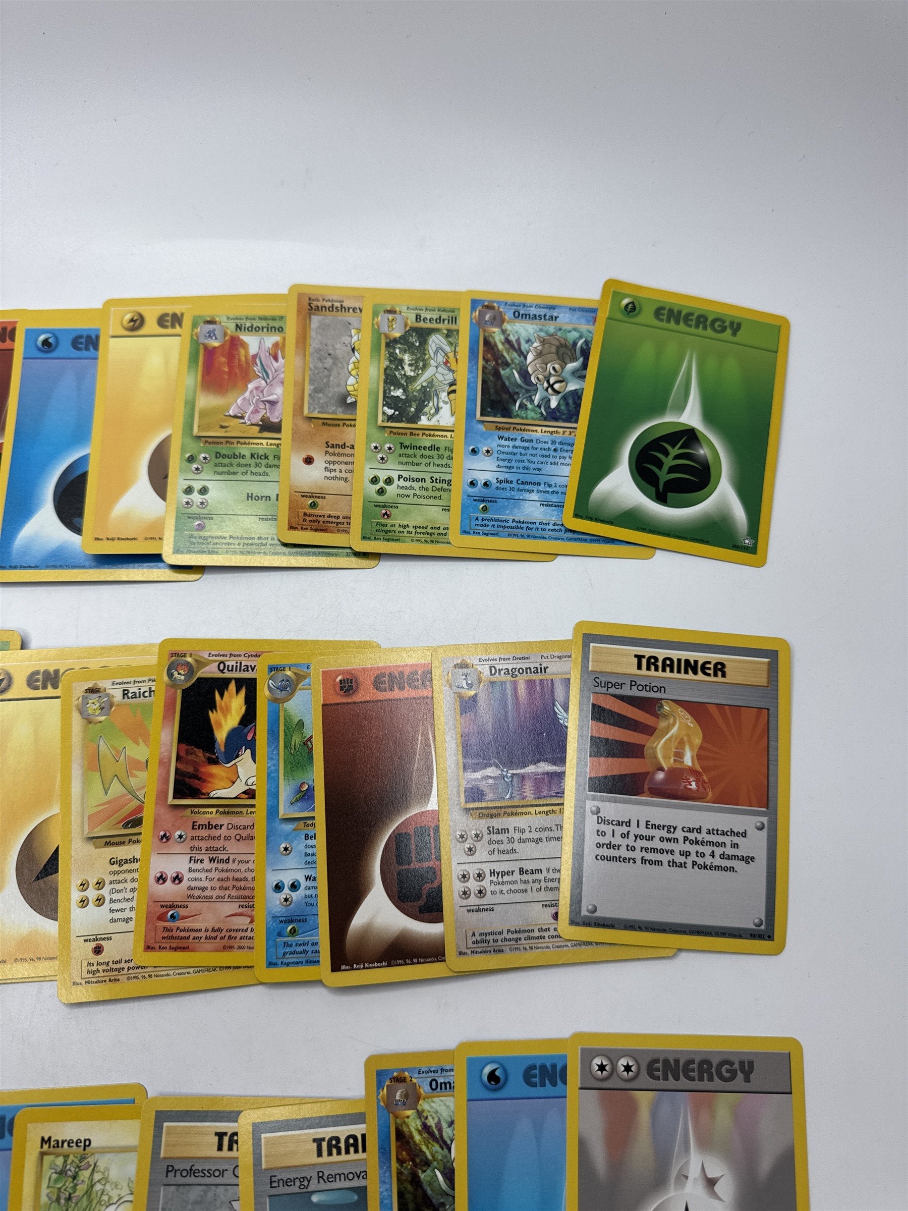 Lot of 40 Random Assorted Pokemon Playing Cards Vintage 1999 (As Pictured)