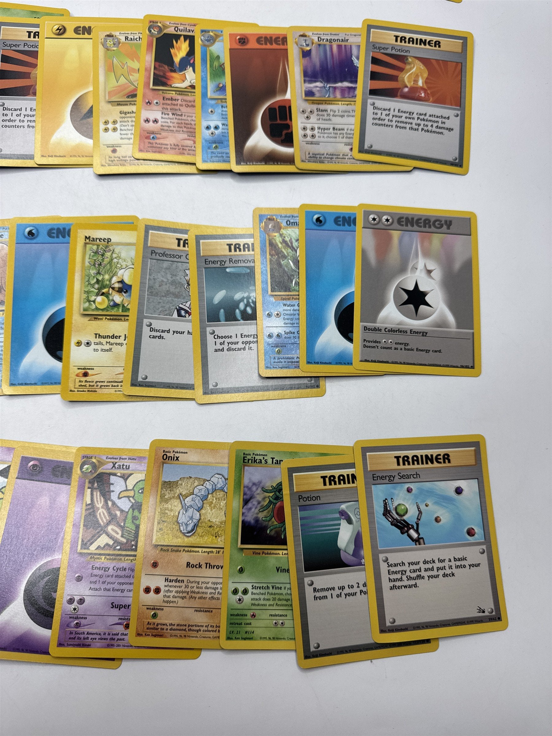 Lot of 40 Random Assorted Pokemon Playing Cards Vintage 1999 (As Pictured)