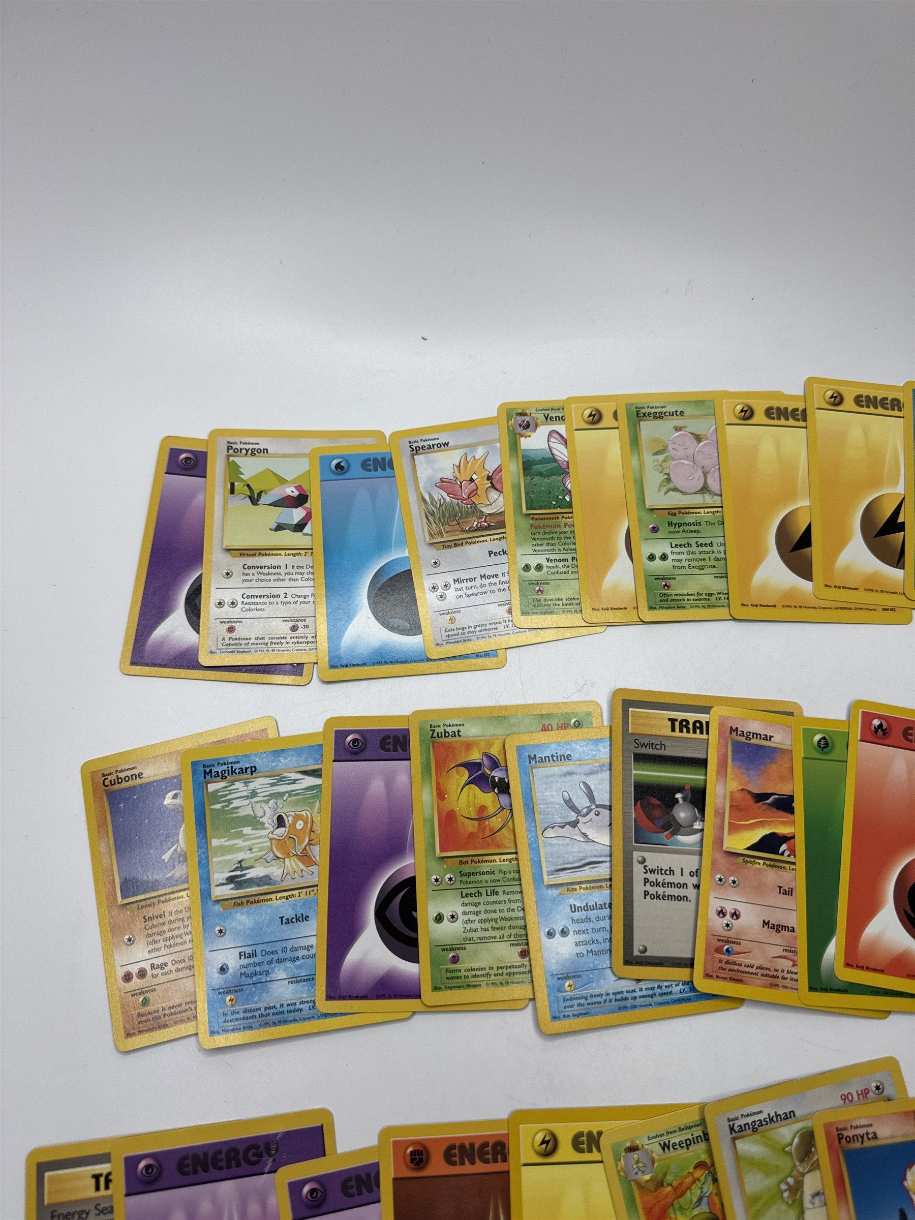 Lot of 40 Random Assorted Pokemon Playing Cards Vintage 1999 (As Pictured)