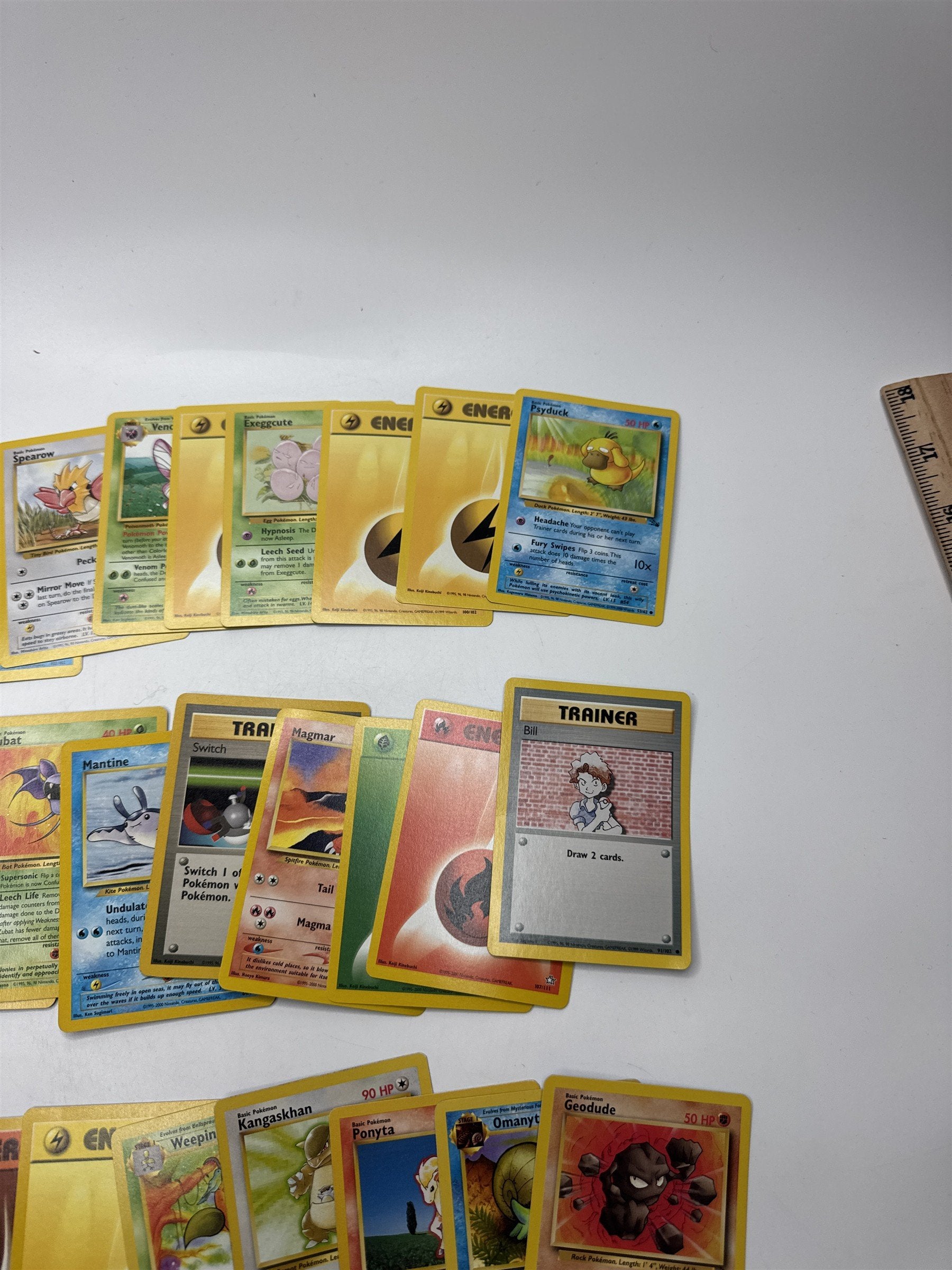 Lot of 40 Random Assorted Pokemon Playing Cards Vintage 1999 (As Pictured)