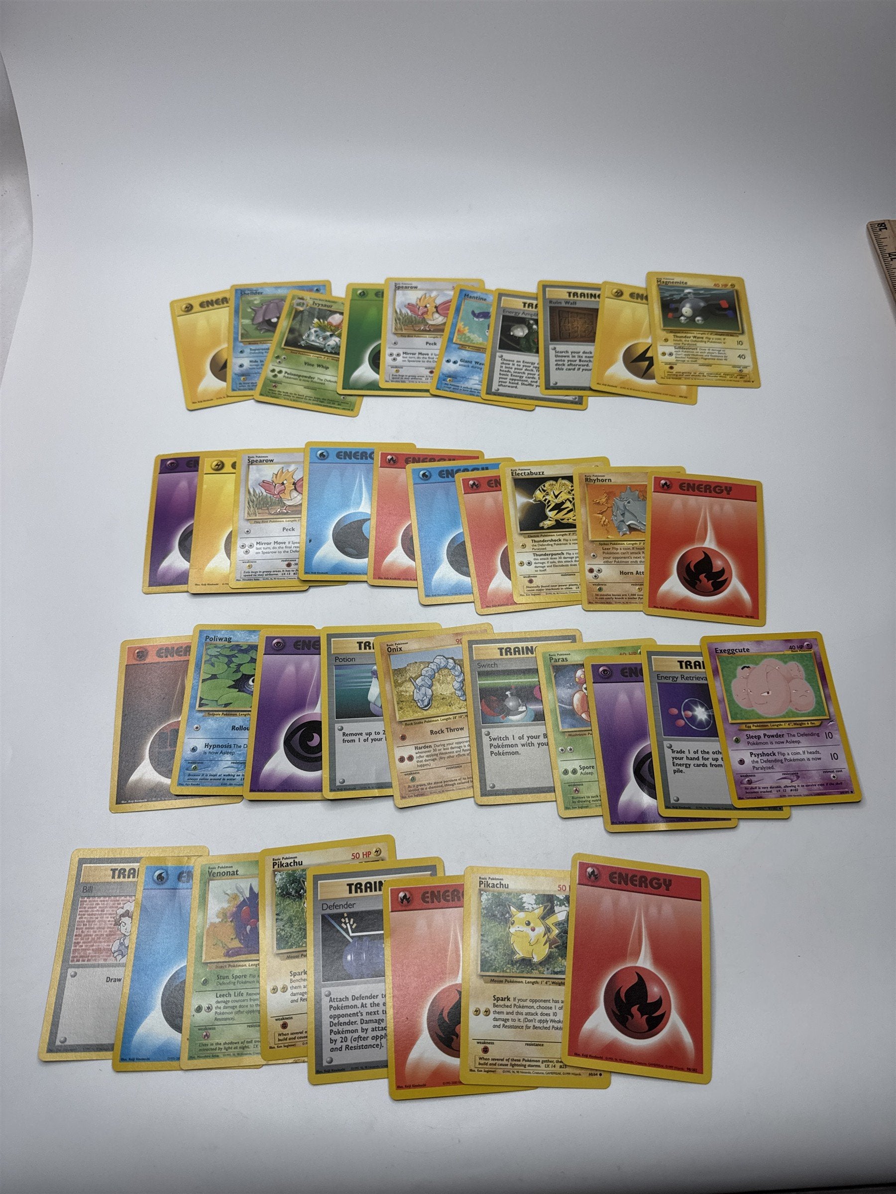 Lot of 38 Random Assorted Pokemon Playing Cards Vintage 1999 (As Pictured)