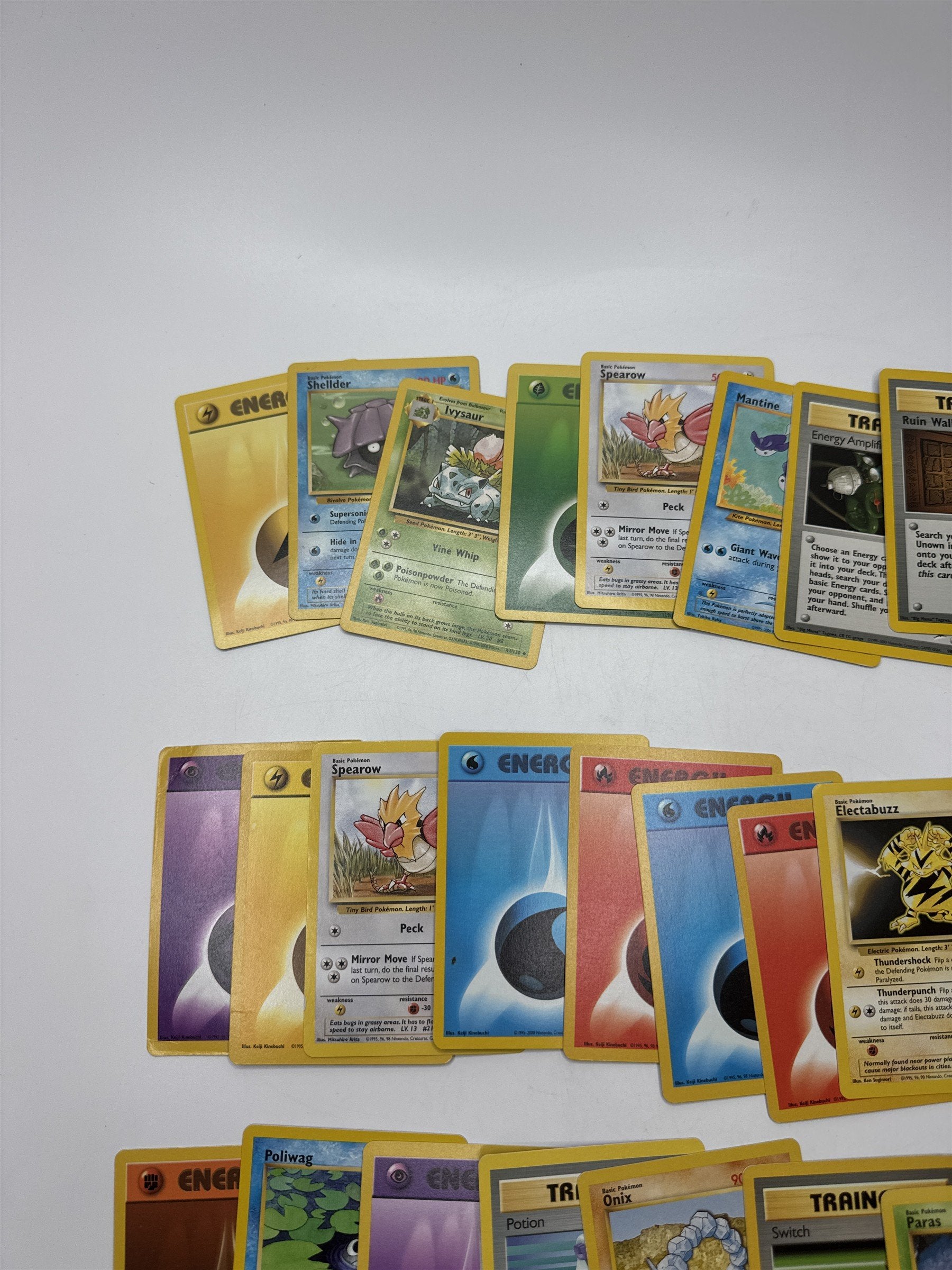 Lot of 38 Random Assorted Pokemon Playing Cards Vintage 1999 (As Pictured)