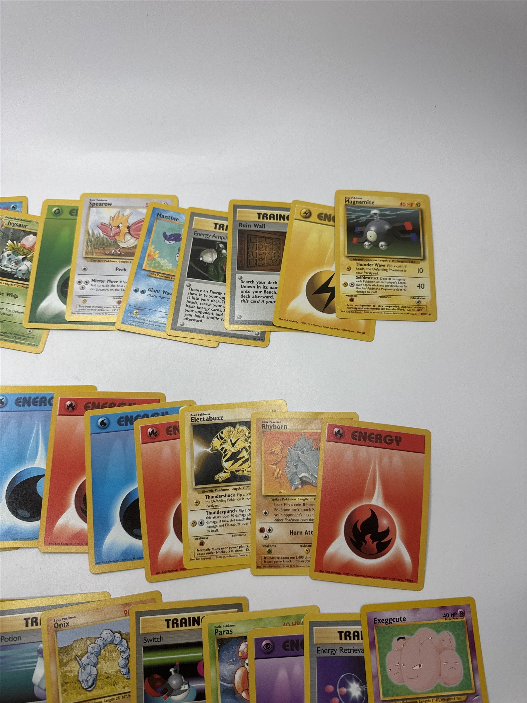 Lot of 38 Random Assorted Pokemon Playing Cards Vintage 1999 (As Pictured)
