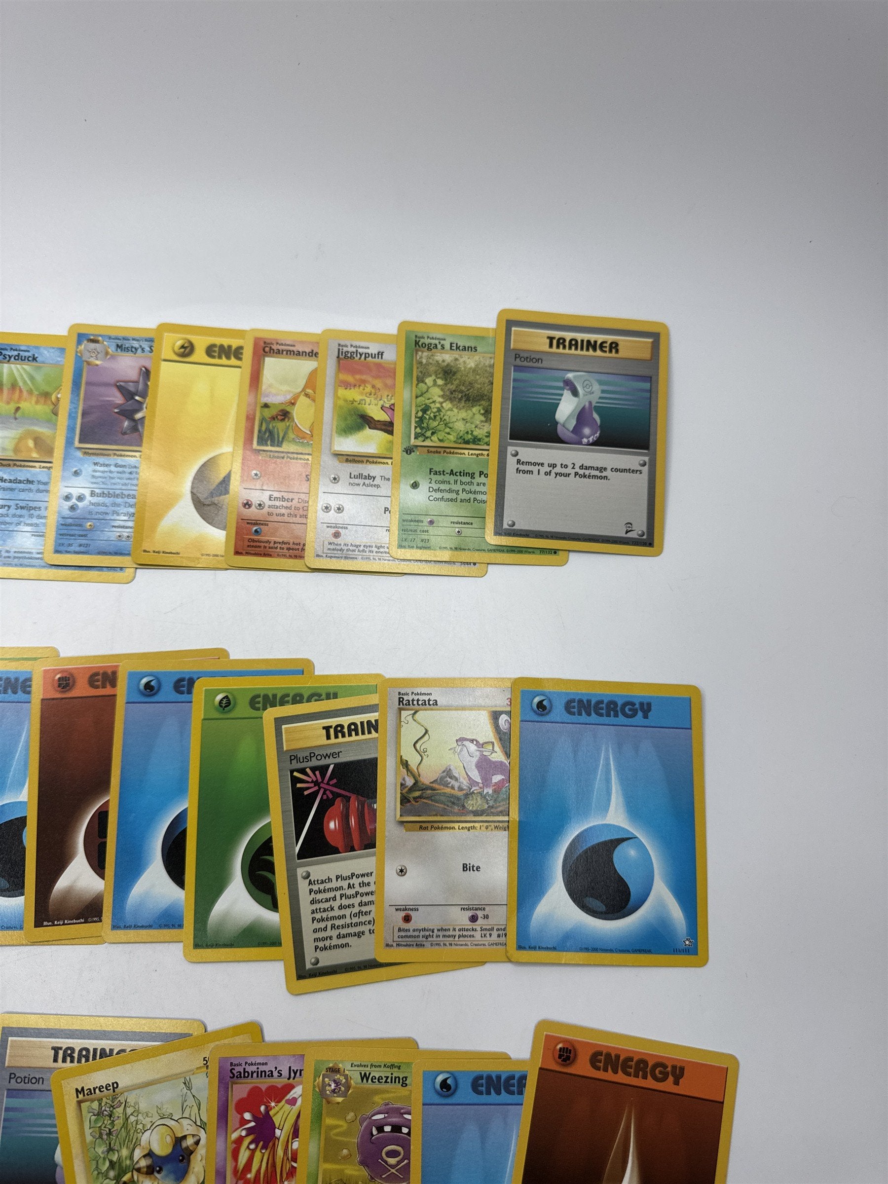 Lot of 40 Random Assorted Pokemon Playing Cards Vintage 1999 (As Pictured)