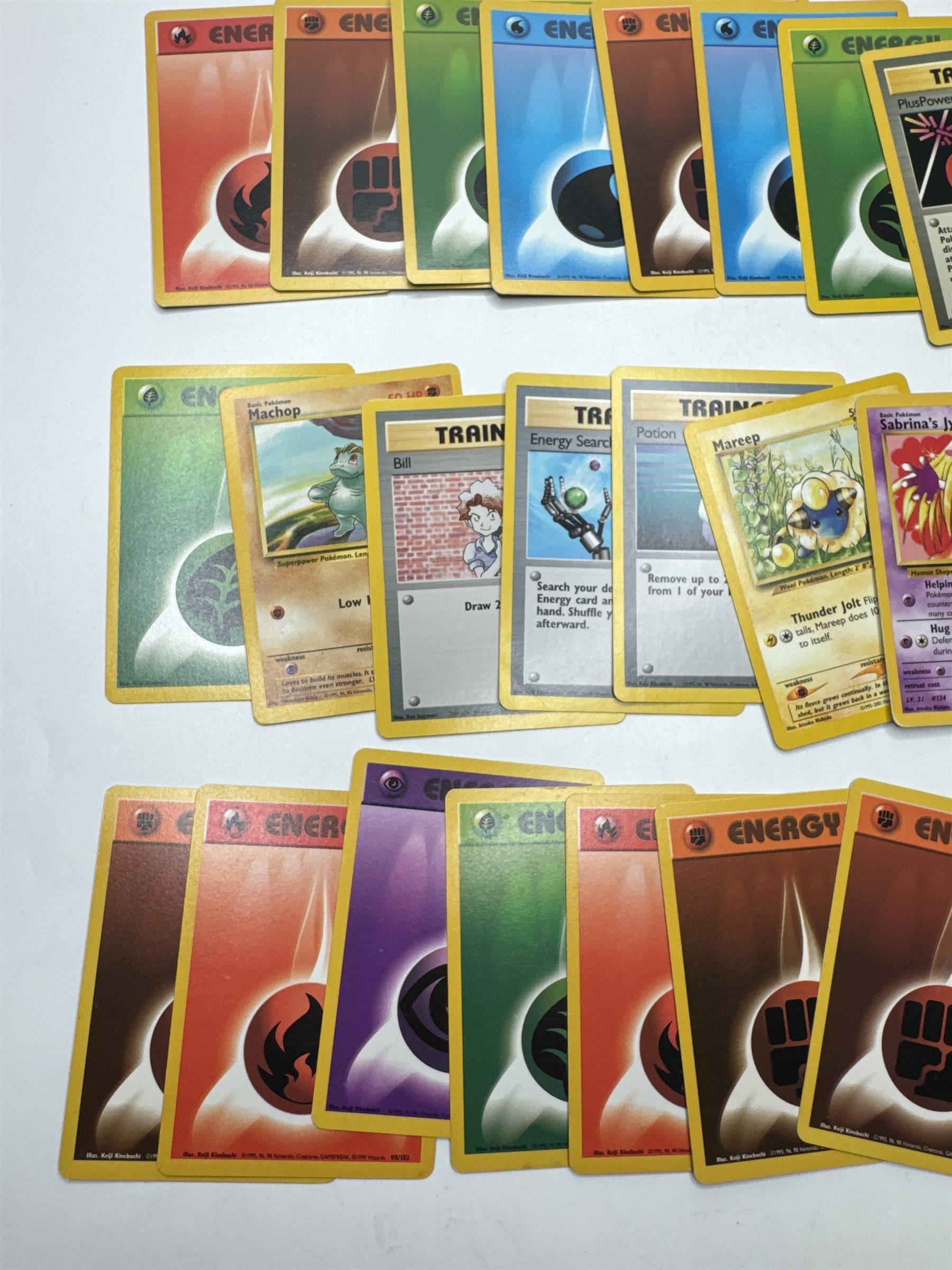 Lot of 40 Random Assorted Pokemon Playing Cards Vintage 1999 (As Pictured)