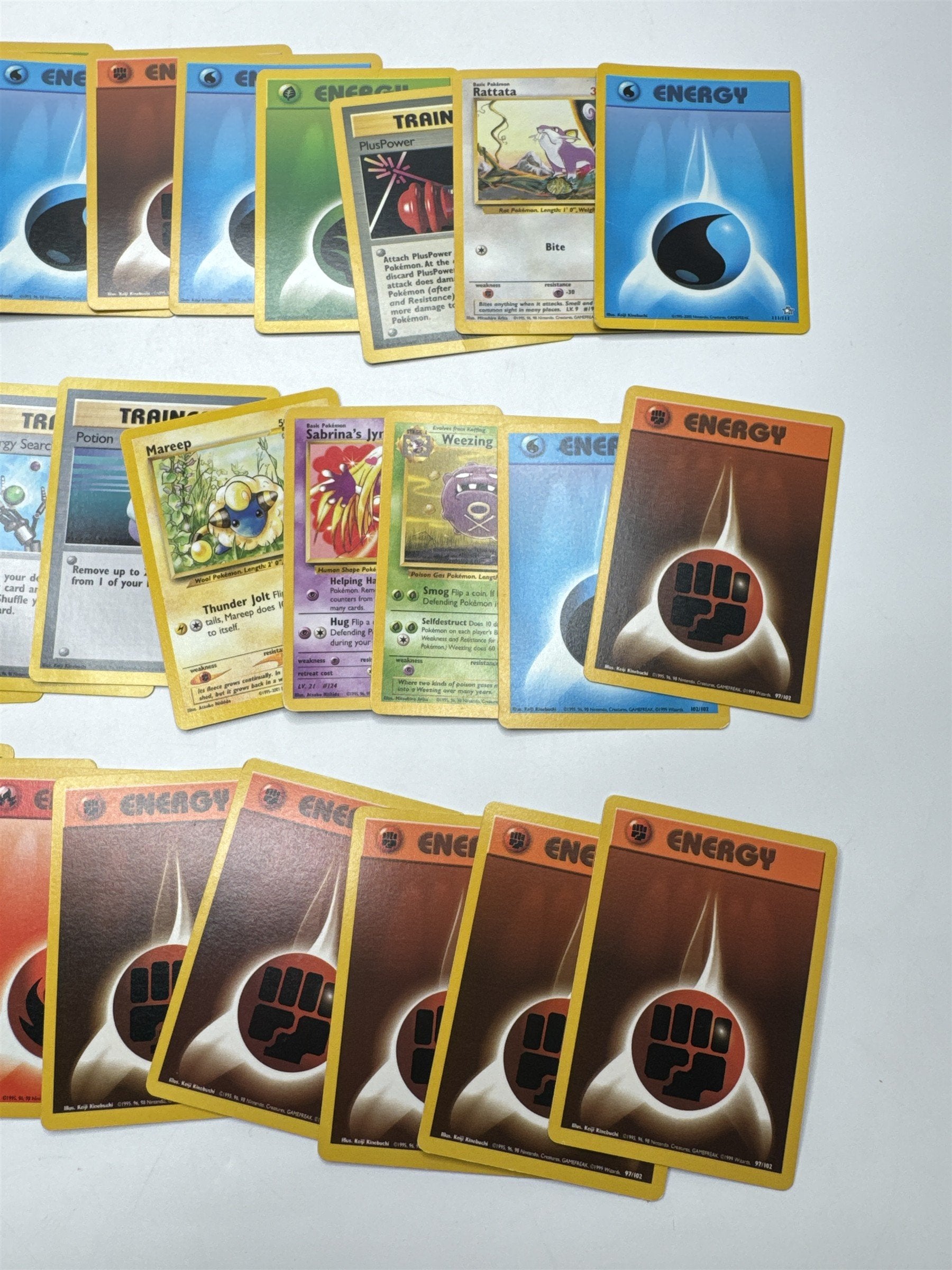 Lot of 40 Random Assorted Pokemon Playing Cards Vintage 1999 (As Pictured)