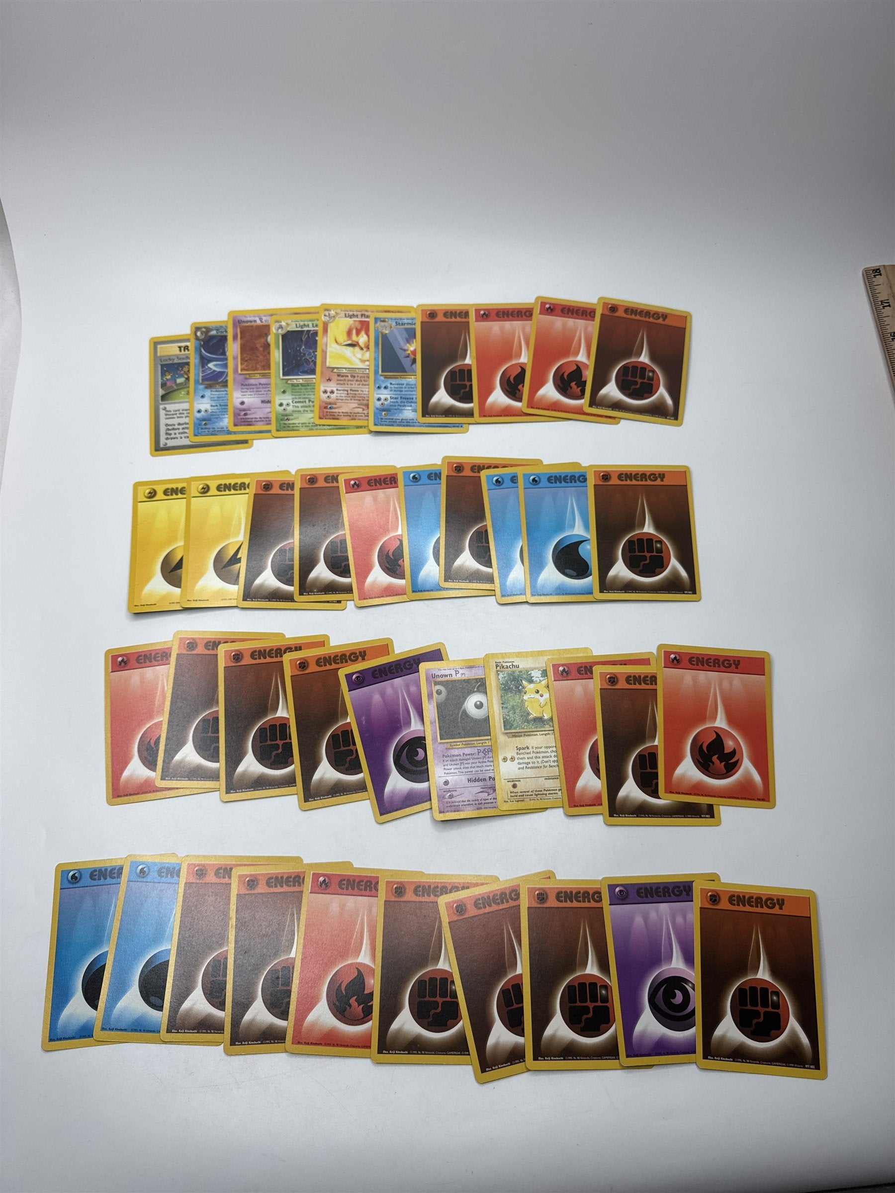 Lot of 40 Random Assorted Pokemon Playing Cards Vintage 1999 (As Pictured)