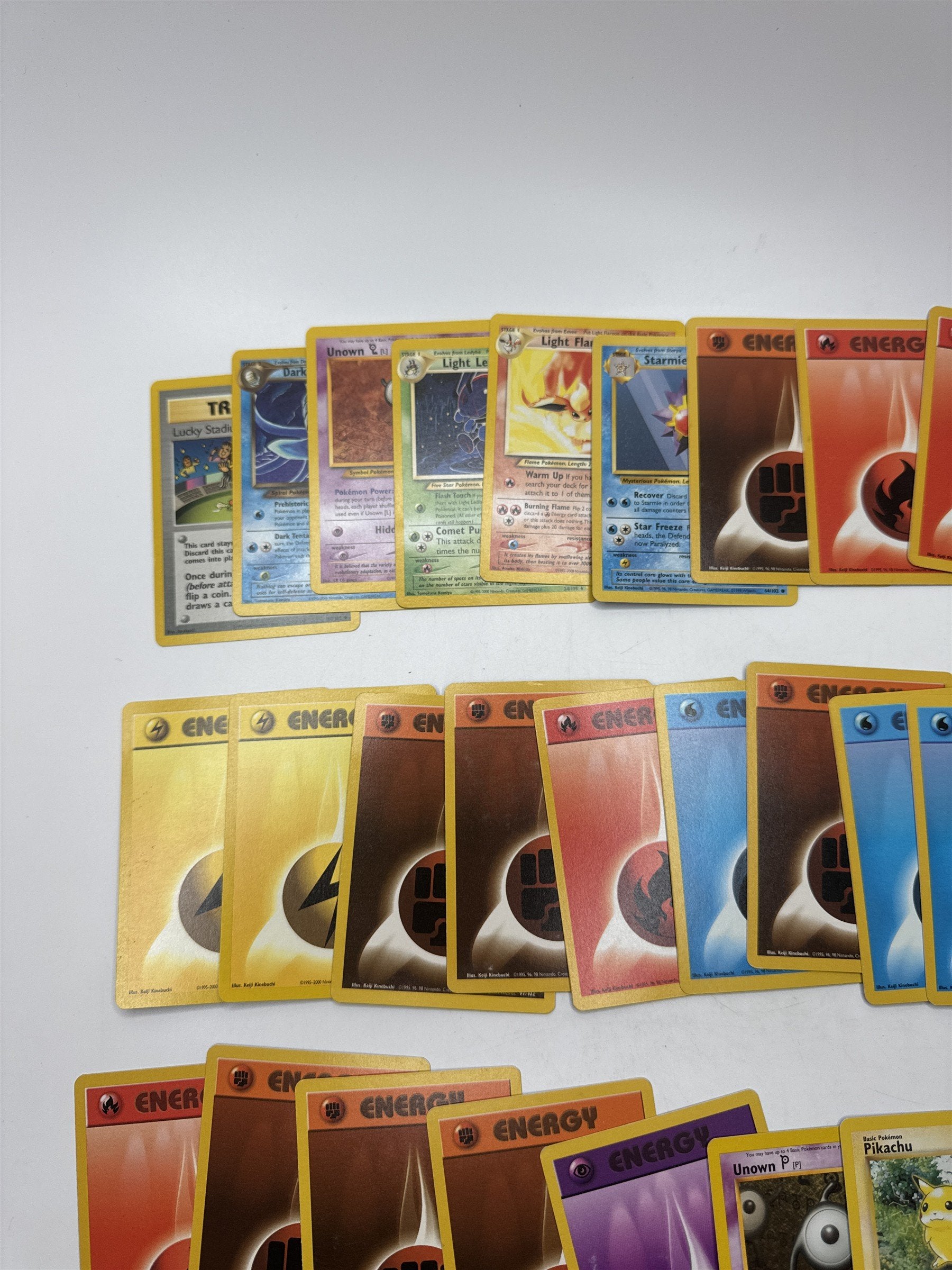 Lot of 40 Random Assorted Pokemon Playing Cards Vintage 1999 (As Pictured)