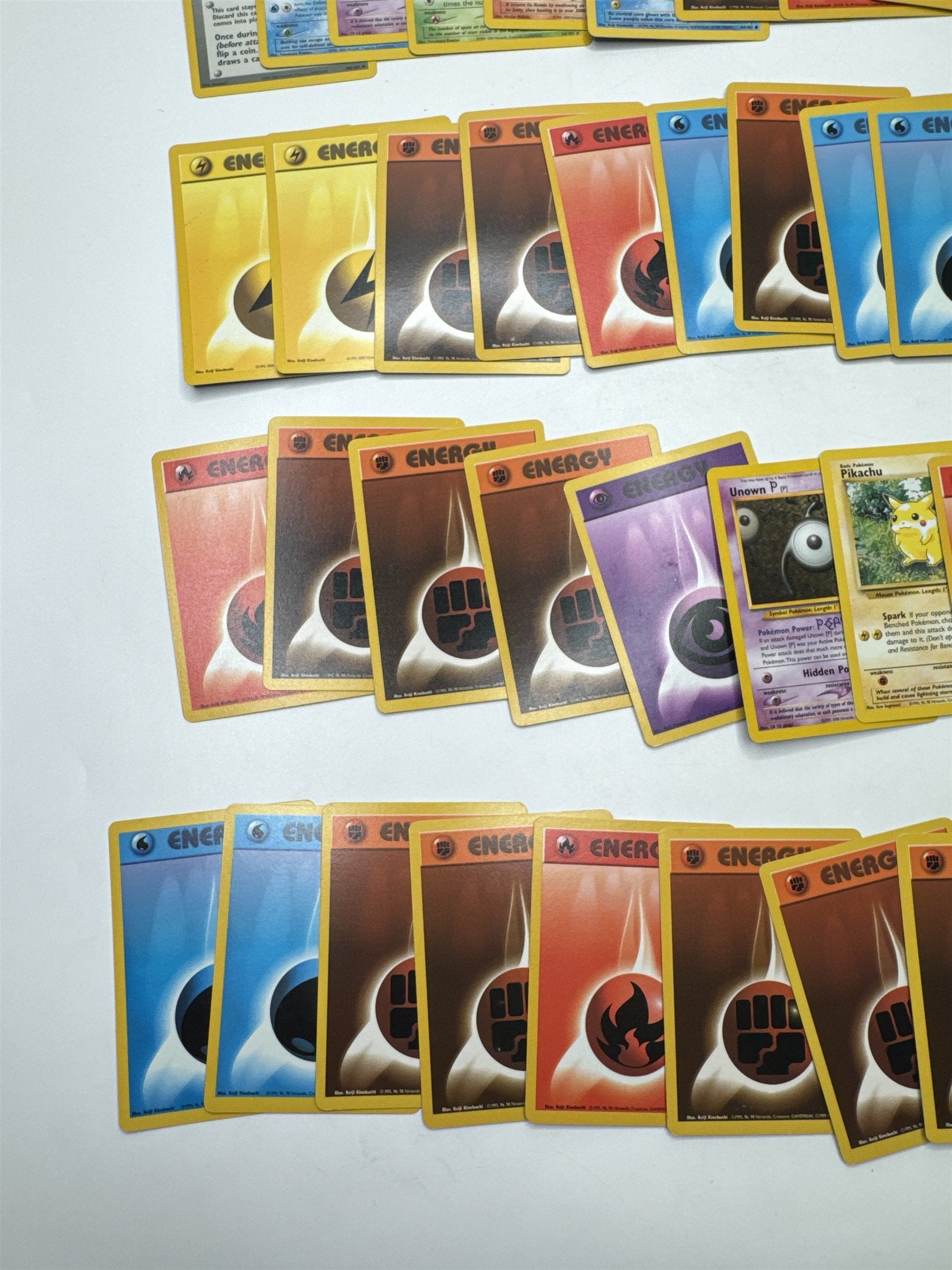 Lot of 40 Random Assorted Pokemon Playing Cards Vintage 1999 (As Pictured)