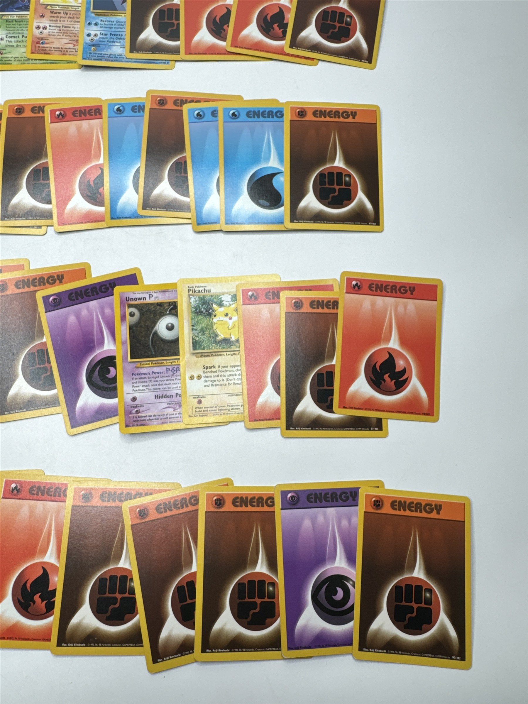 Lot of 40 Random Assorted Pokemon Playing Cards Vintage 1999 (As Pictured)