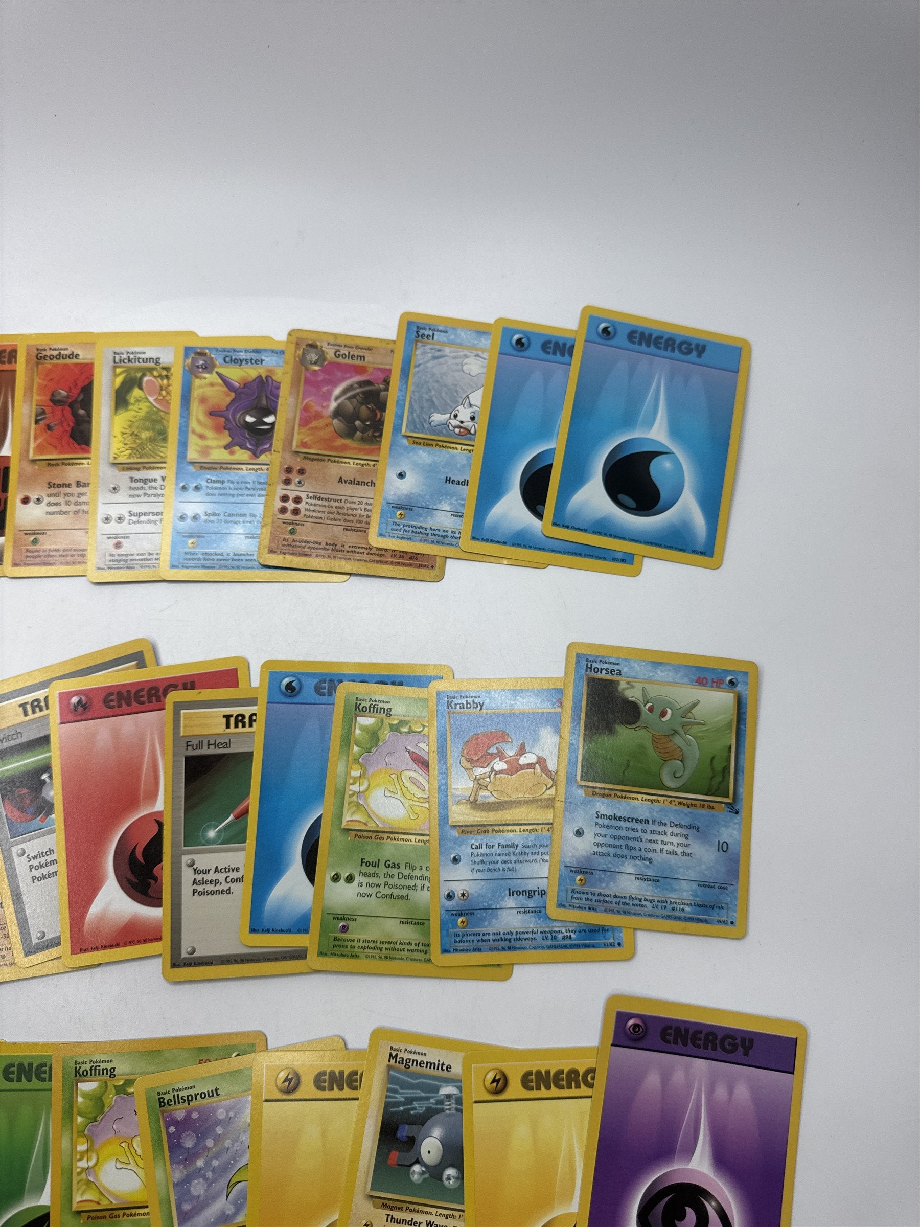Lot of 40 Random Assorted Pokemon Playing Cards Vintage 1999 (As Pictured)