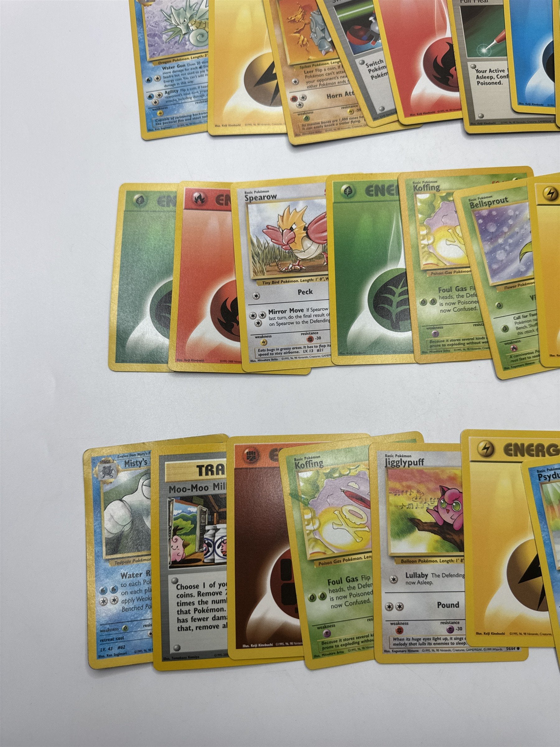 Lot of 40 Random Assorted Pokemon Playing Cards Vintage 1999 (As Pictured)