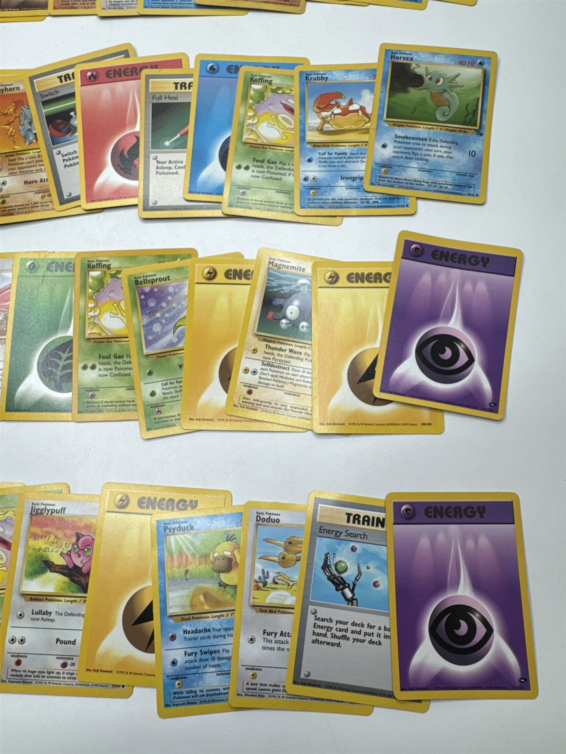Lot of 40 Random Assorted Pokemon Playing Cards Vintage 1999 (As Pictured)