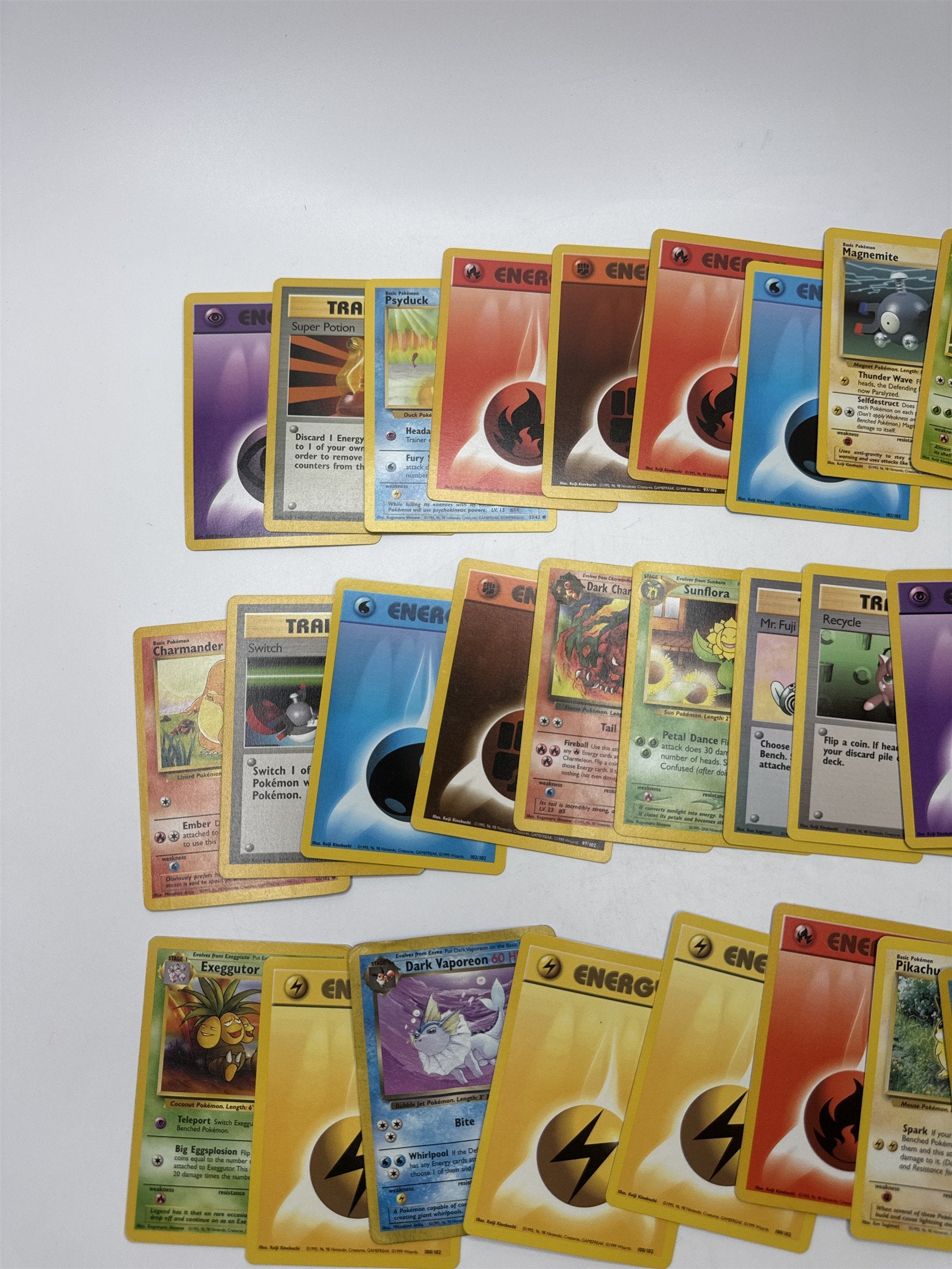 Lot of 40 Random Assorted Pokemon Playing Cards Vintage 1999 (As Pictured)