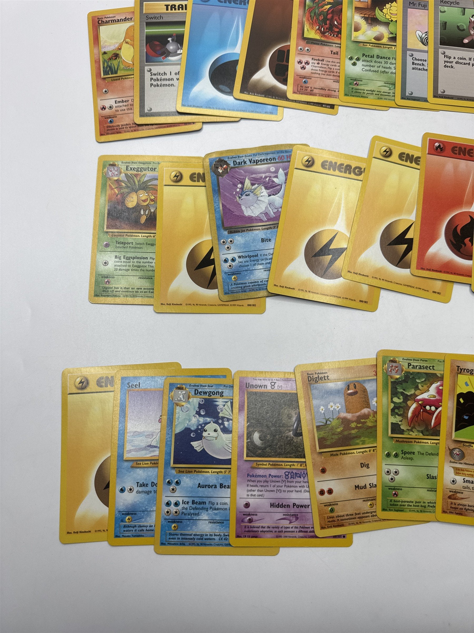 Lot of 40 Random Assorted Pokemon Playing Cards Vintage 1999 (As Pictured)
