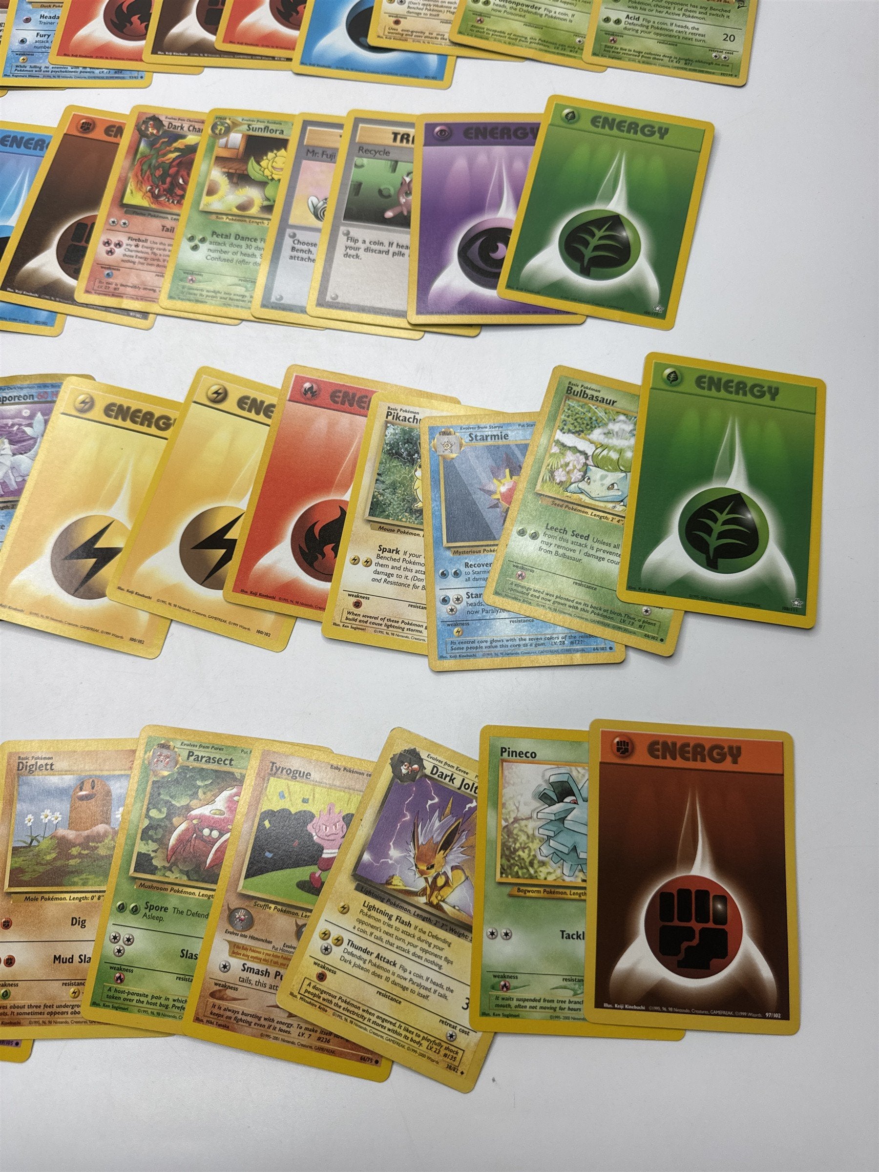 Lot of 40 Random Assorted Pokemon Playing Cards Vintage 1999 (As Pictured)