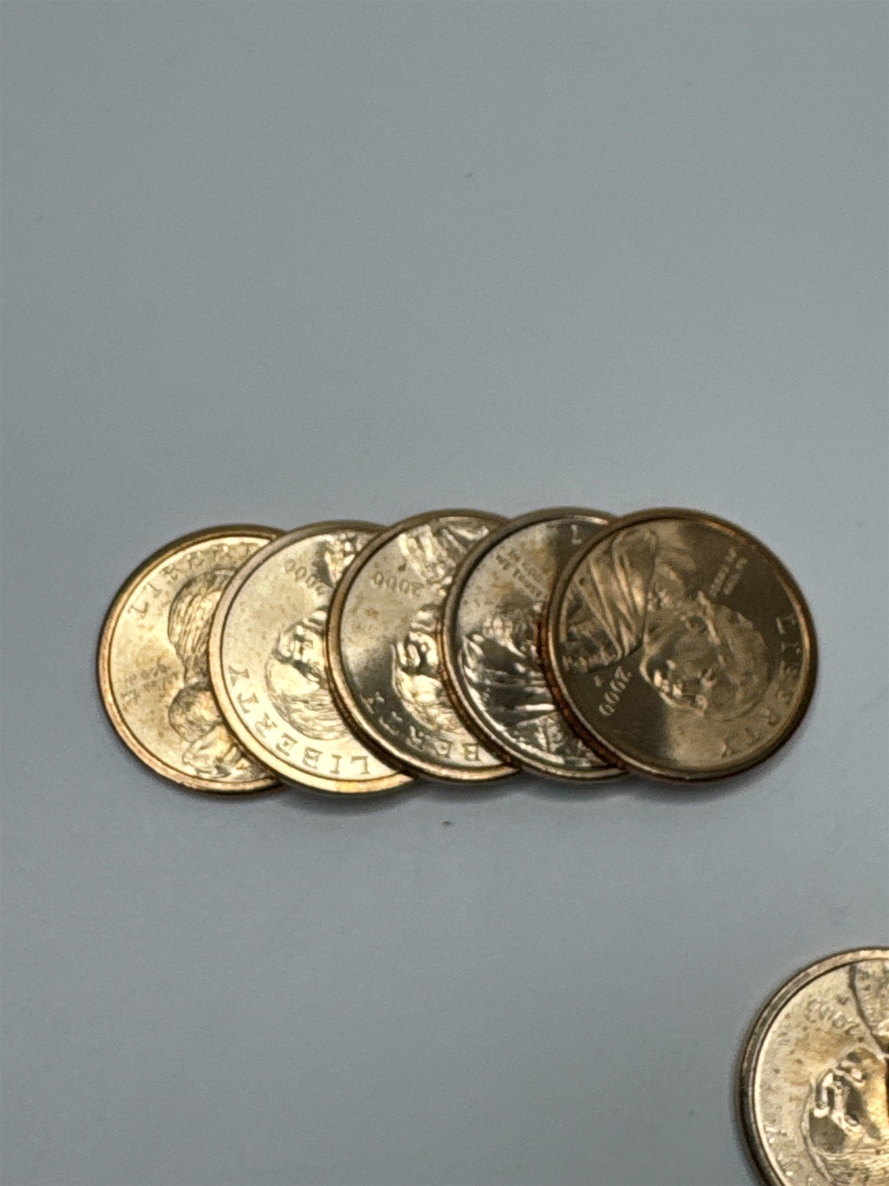2000 Sacagawea $19 in Loose Unwrapped Coins ~ U.S. Scarce Coins