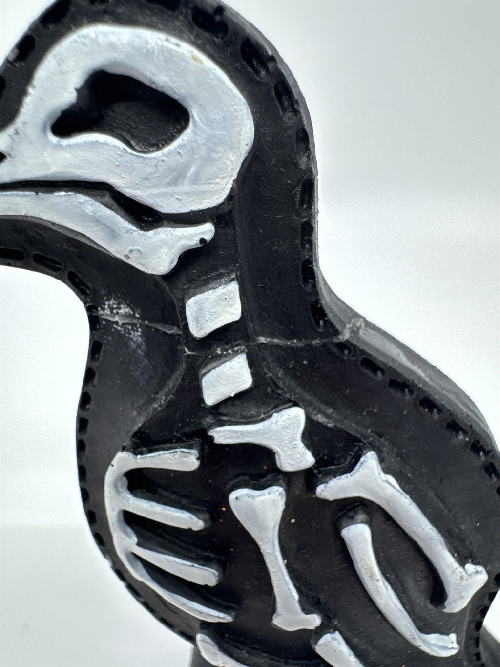 Set Of Two Halloween Animal Skeletons Bird and Owl Decor 1 Glued Piece See Photo