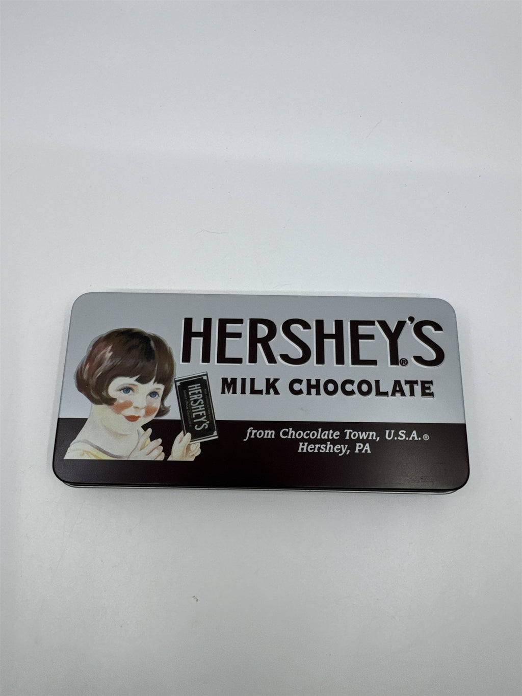 Vintage Hershey's Milk Chocolate Retro Rectangular Collectible Tin